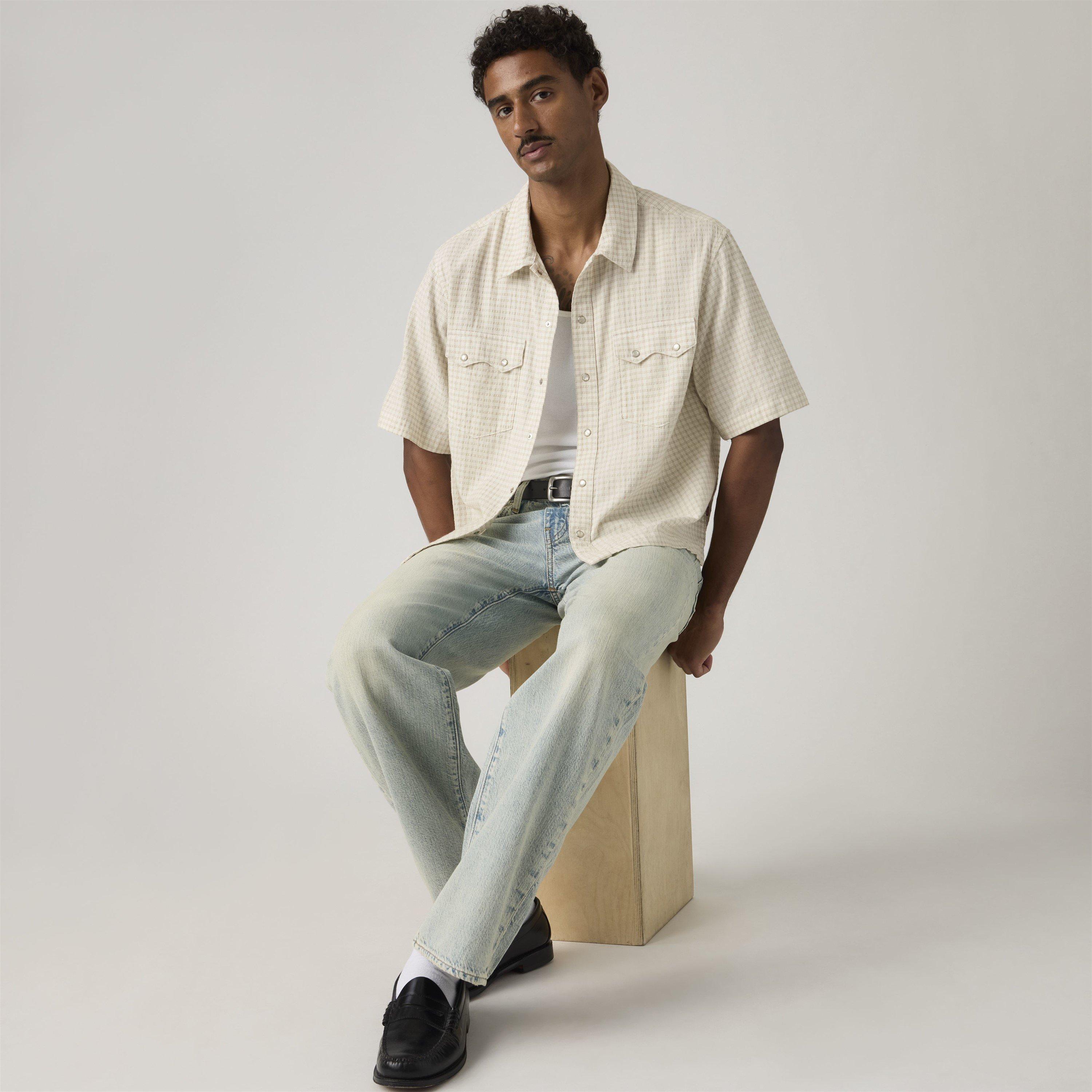 White - Levis - Ss Boxy Western Criss Cross - 4