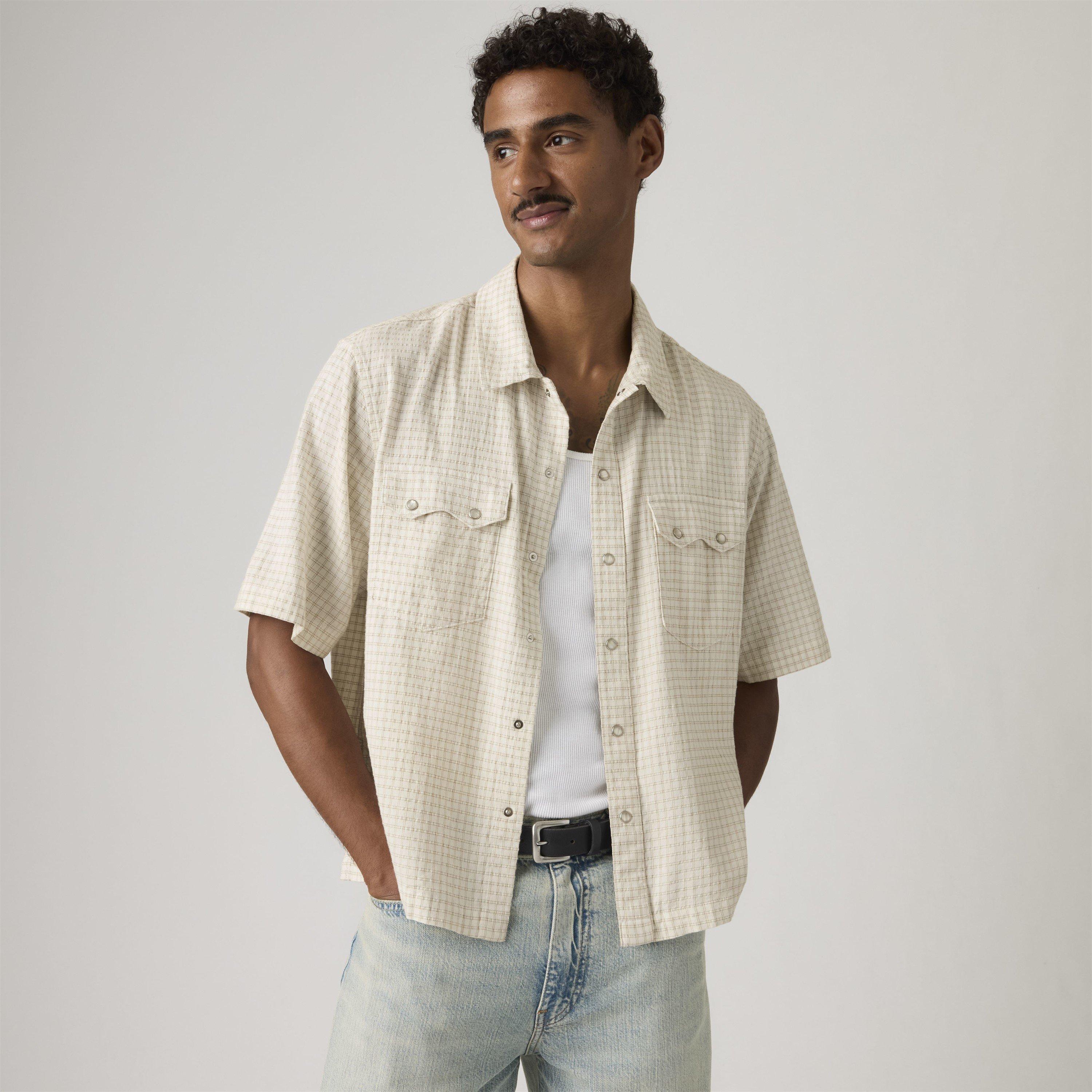 White - Levis - Ss Boxy Western Criss Cross - 5