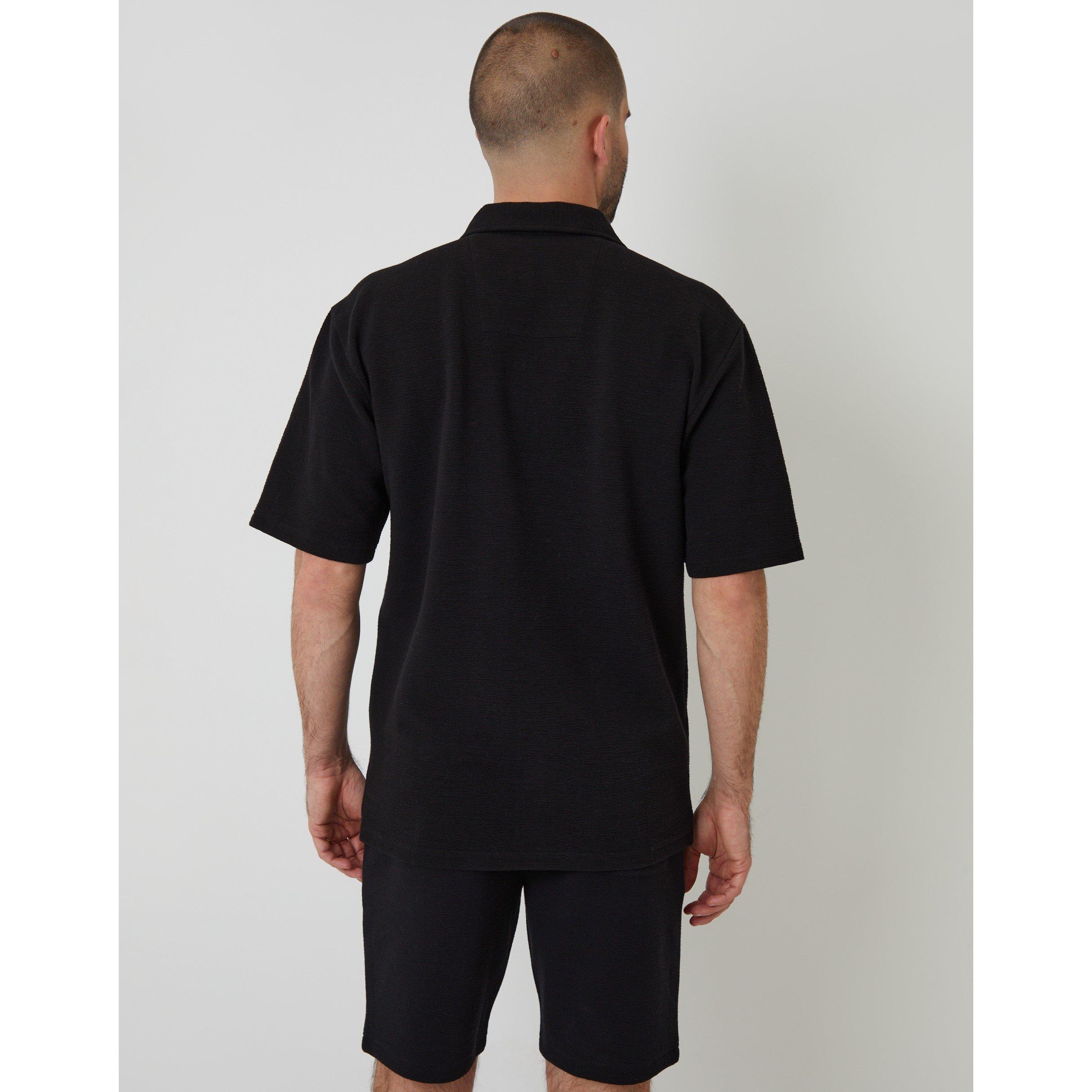 Black - Threadbare - Embley Short-Sleeve Patterned Shirt - 3