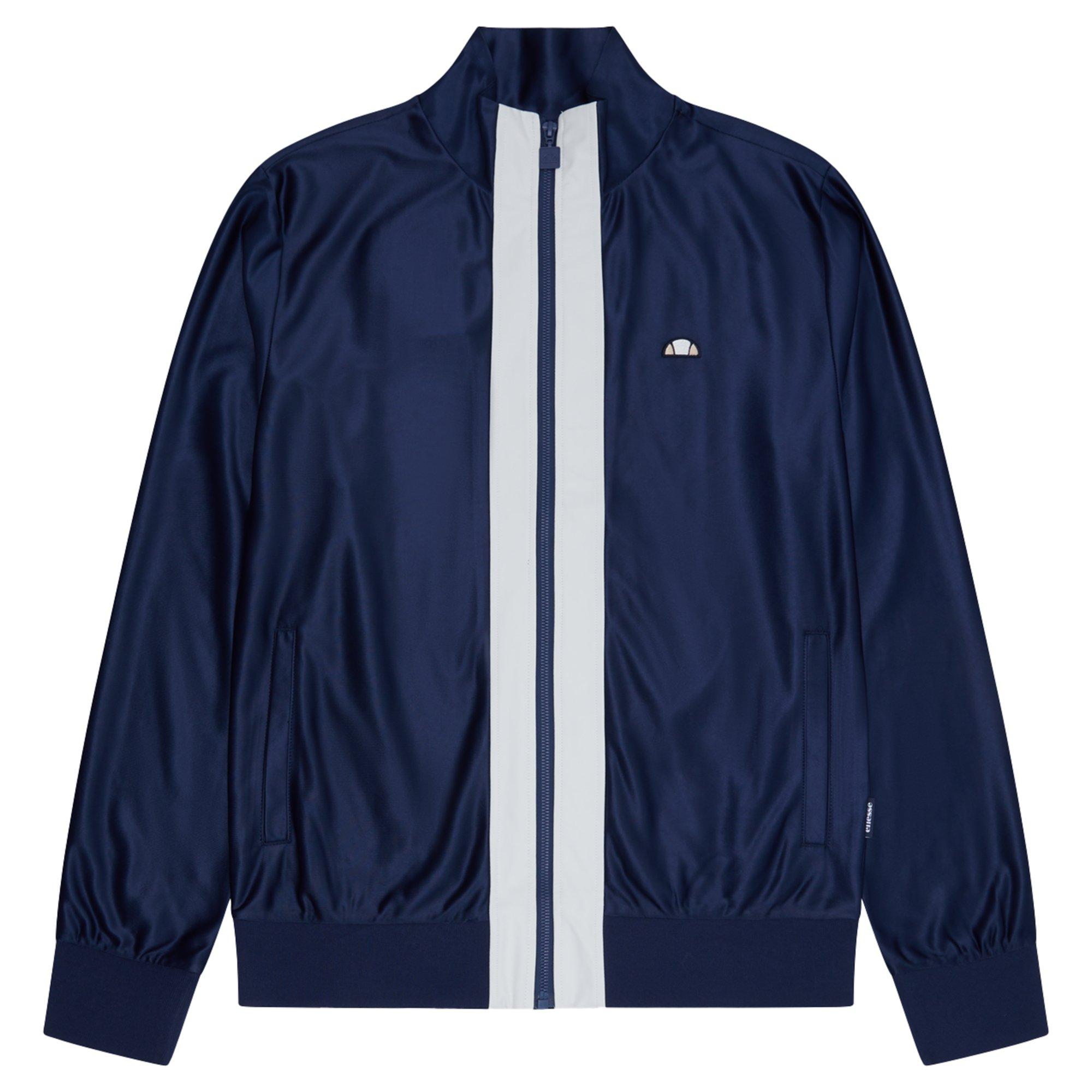 Navy - Ellesse - Men's Bi Tech Fleece Tracksuit Top