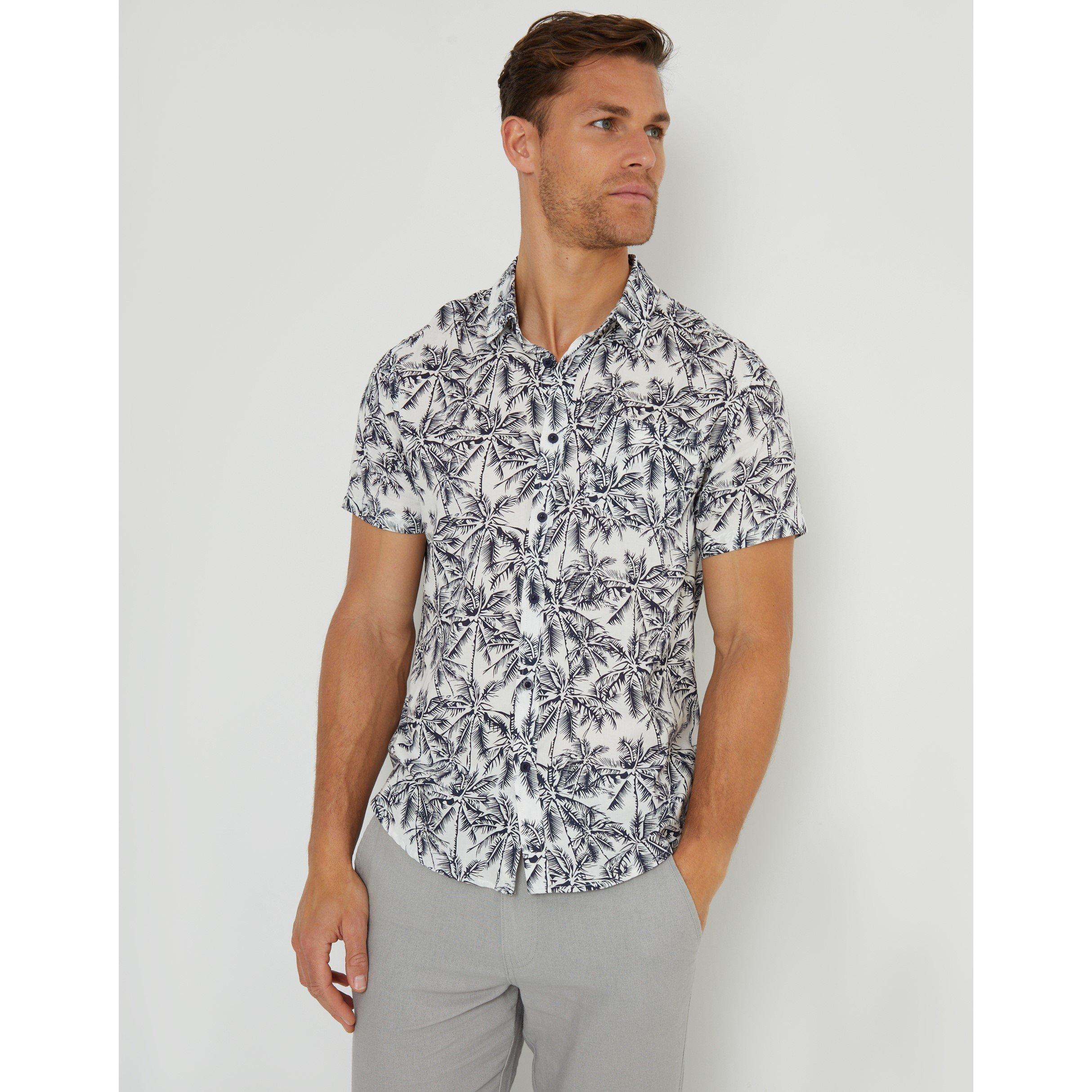Threadbare Men's Dormy Short-Sleeve Patterned Shirt | FRASERS