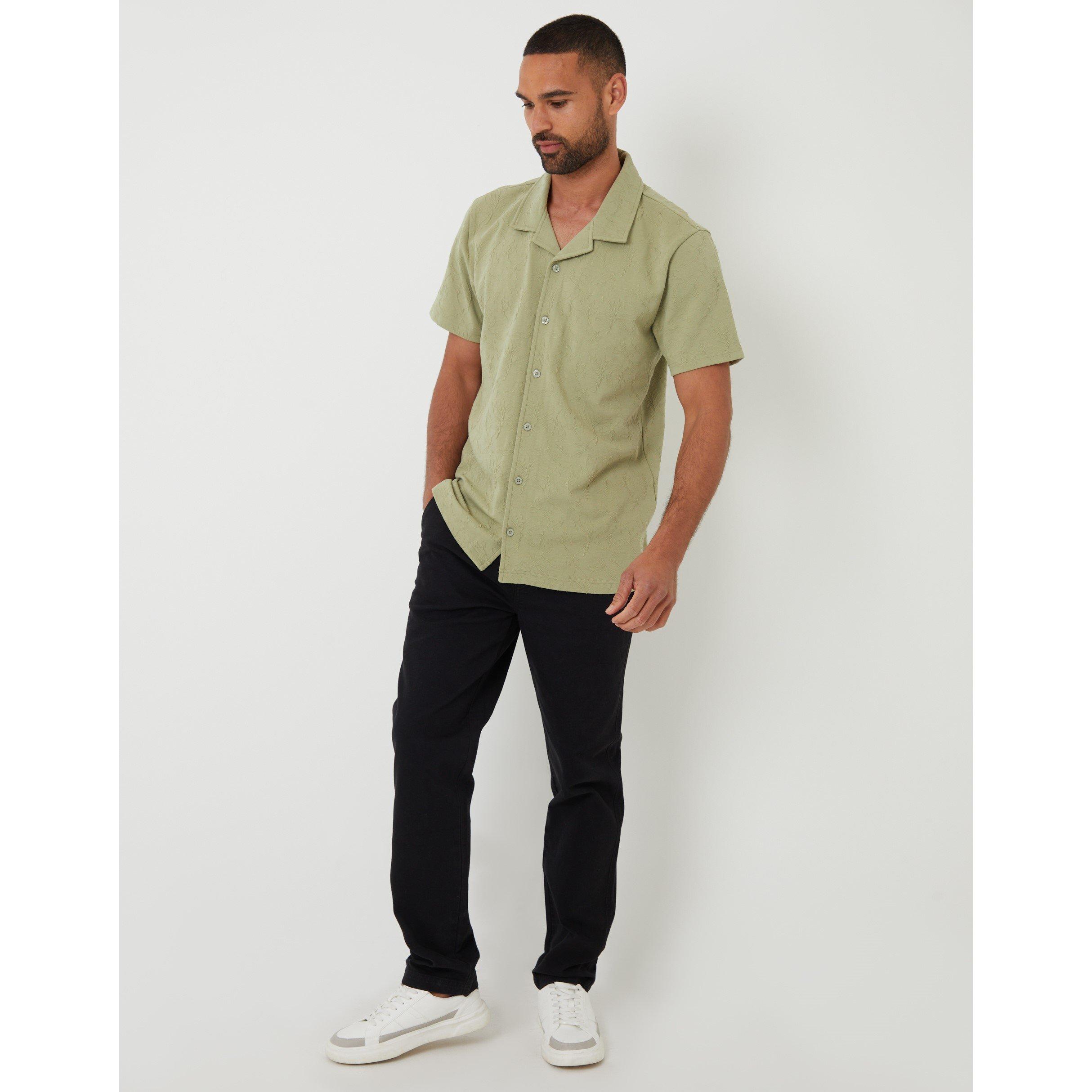 Sage - Threadbare - Darvel Short-Sleeve Patterned Shirt - 2