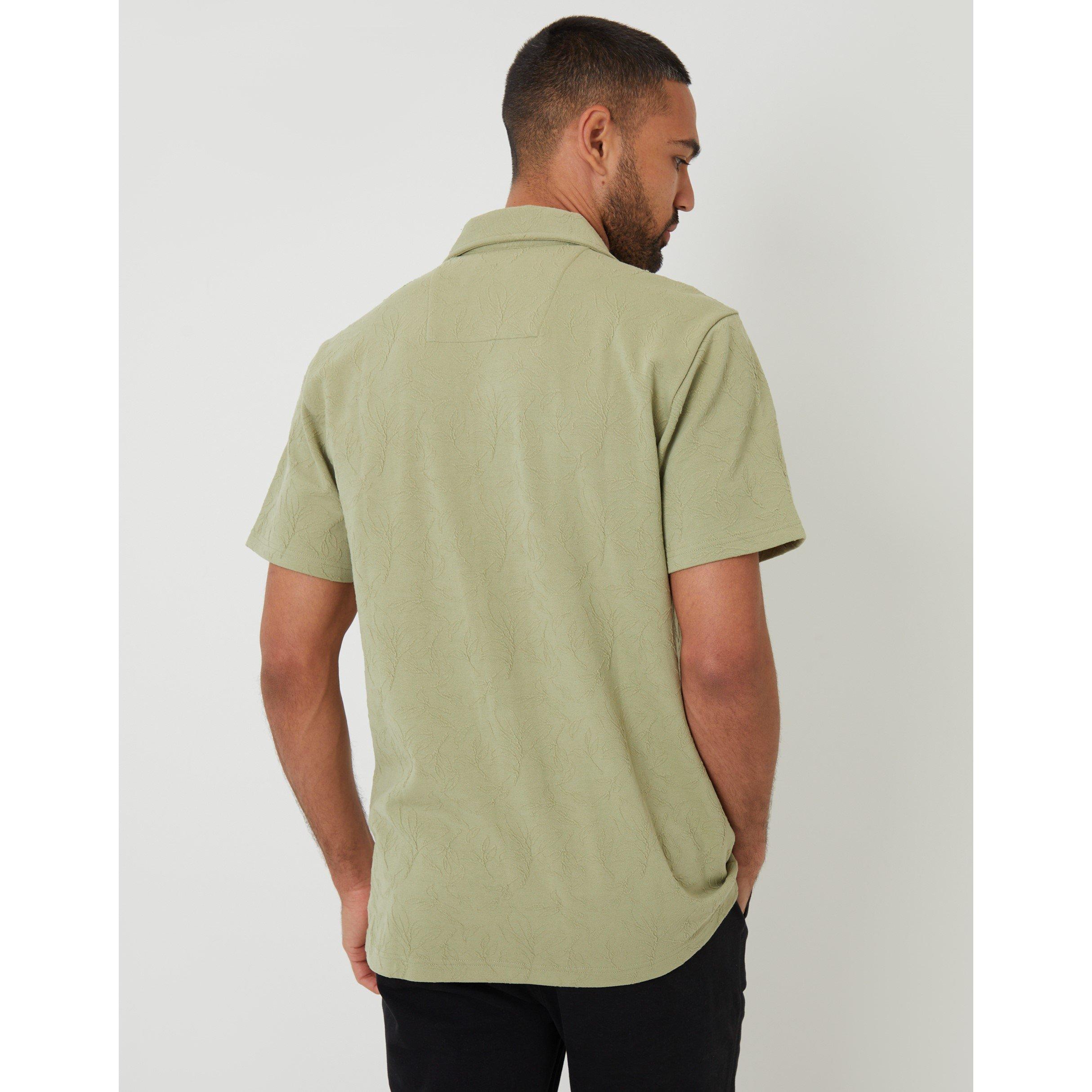 Sage - Threadbare - Darvel Short-Sleeve Patterned Shirt - 3