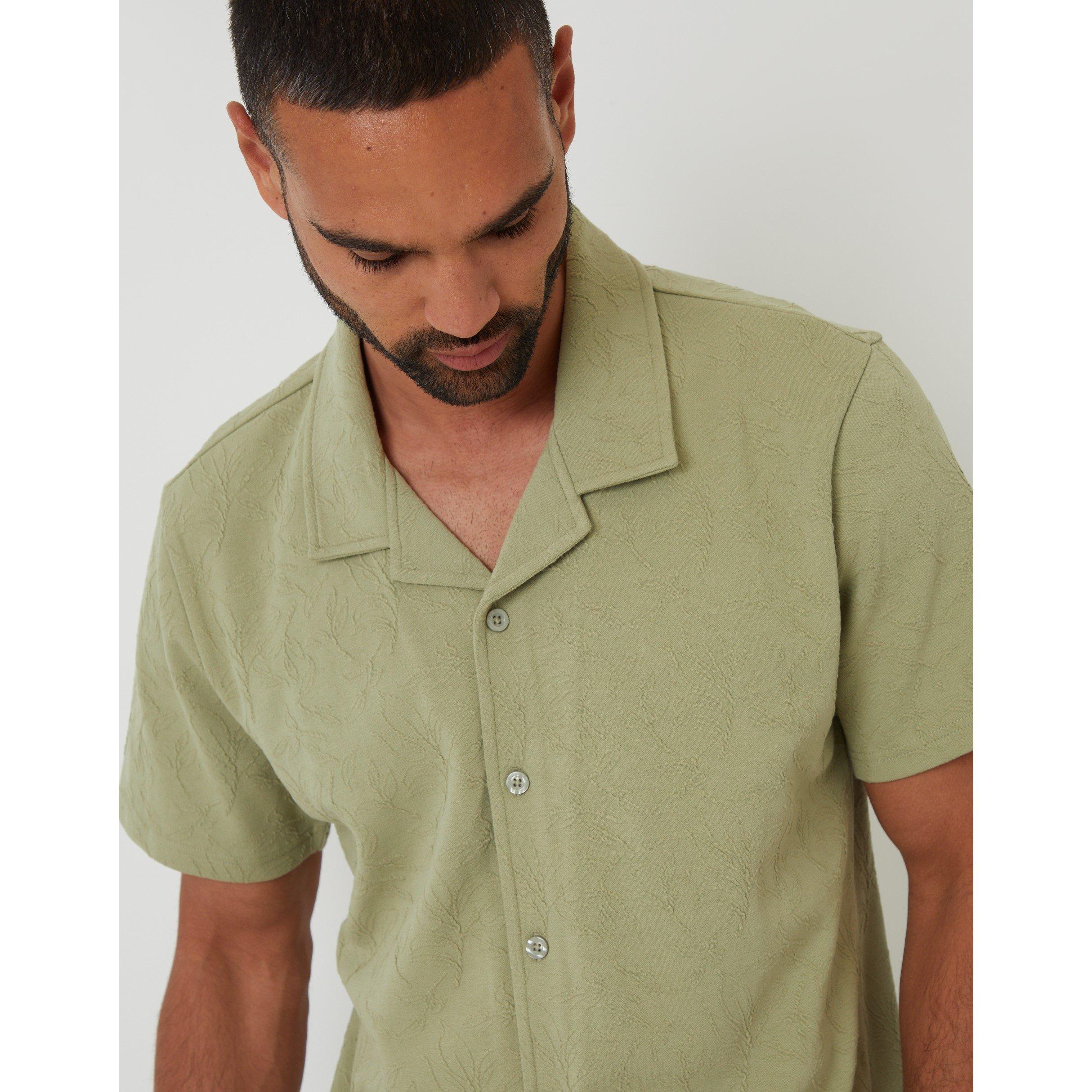 Sage - Threadbare - Darvel Short-Sleeve Patterned Shirt - 4