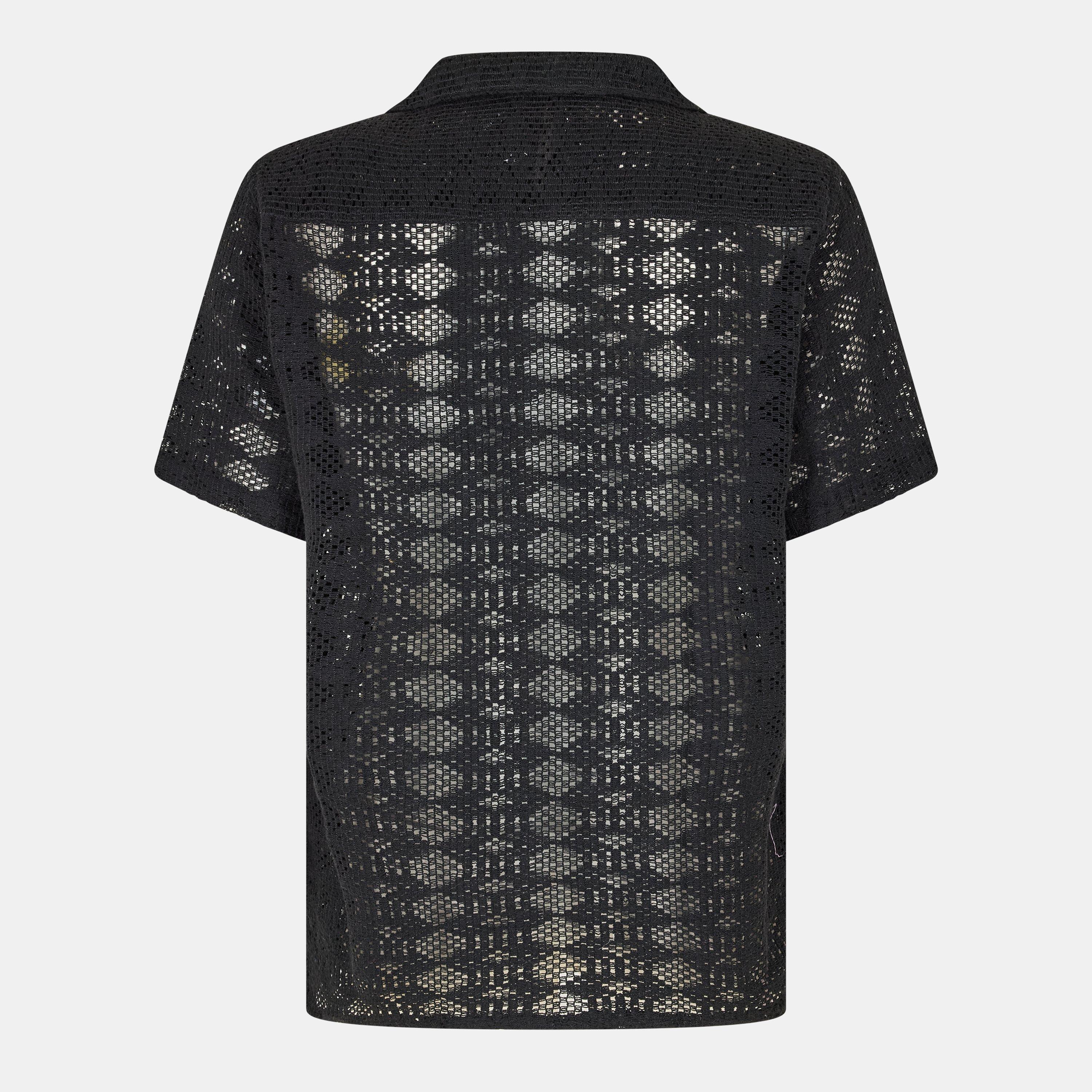 Schwarz - Threadbare - Short-Sleeve Patterned Shirt - 2