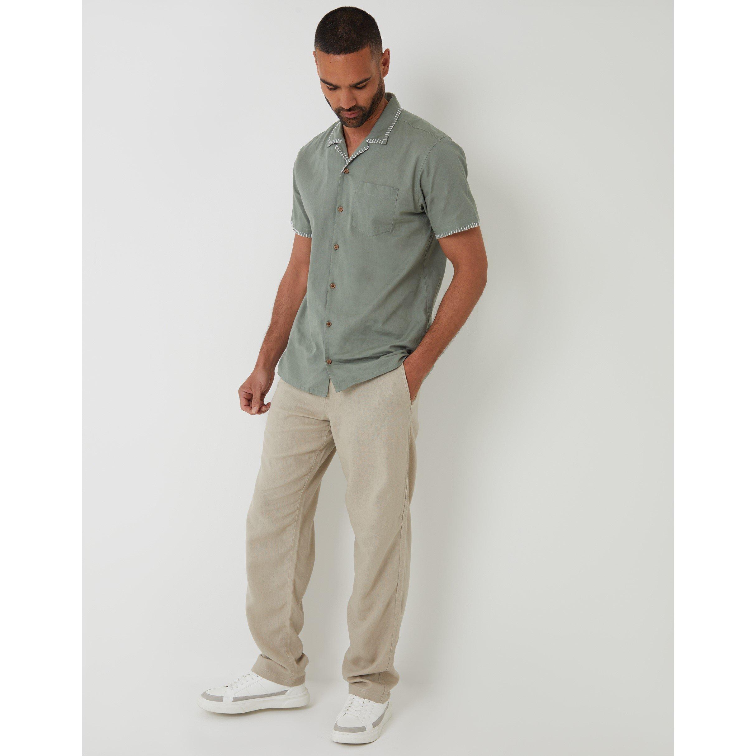 Salbei - Threadbare - Men's Burnley Short-Sleeve Patterned Shirt - 2