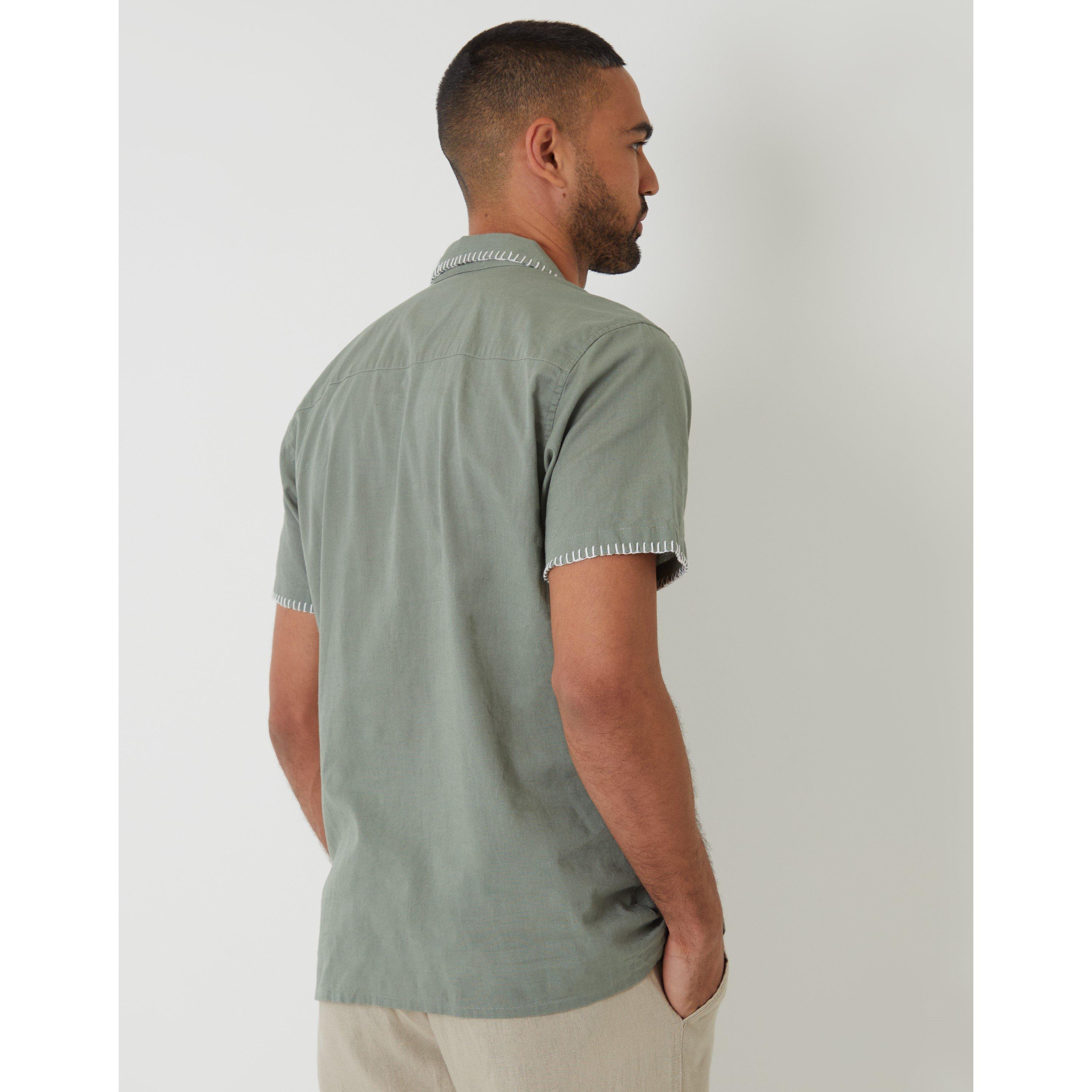 Salbei - Threadbare - Men's Burnley Short-Sleeve Patterned Shirt - 3