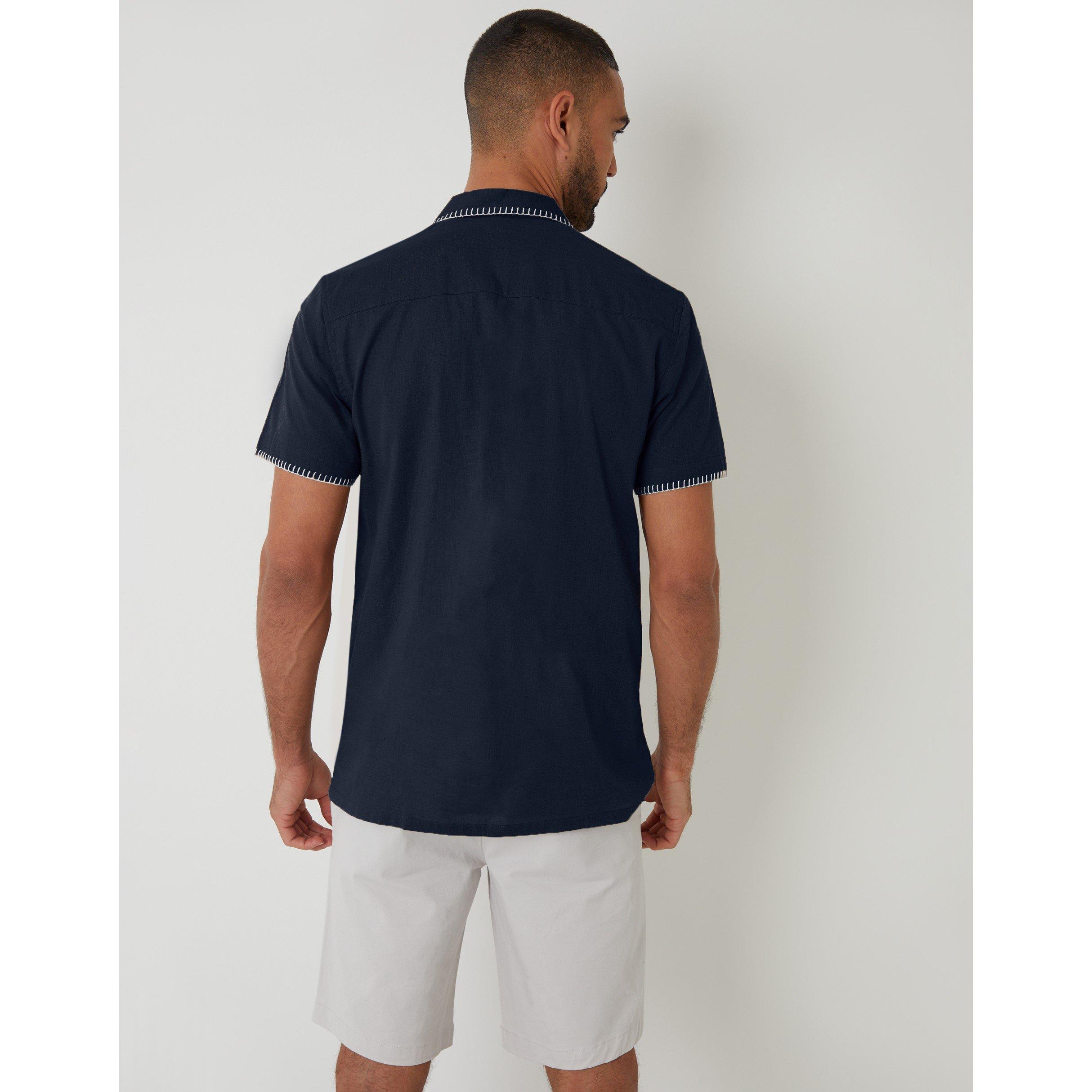 Lyle Q Zip Pulover Sn99 - Threadbare - Burnley Short-Sleeve Patterned Shirt - 3