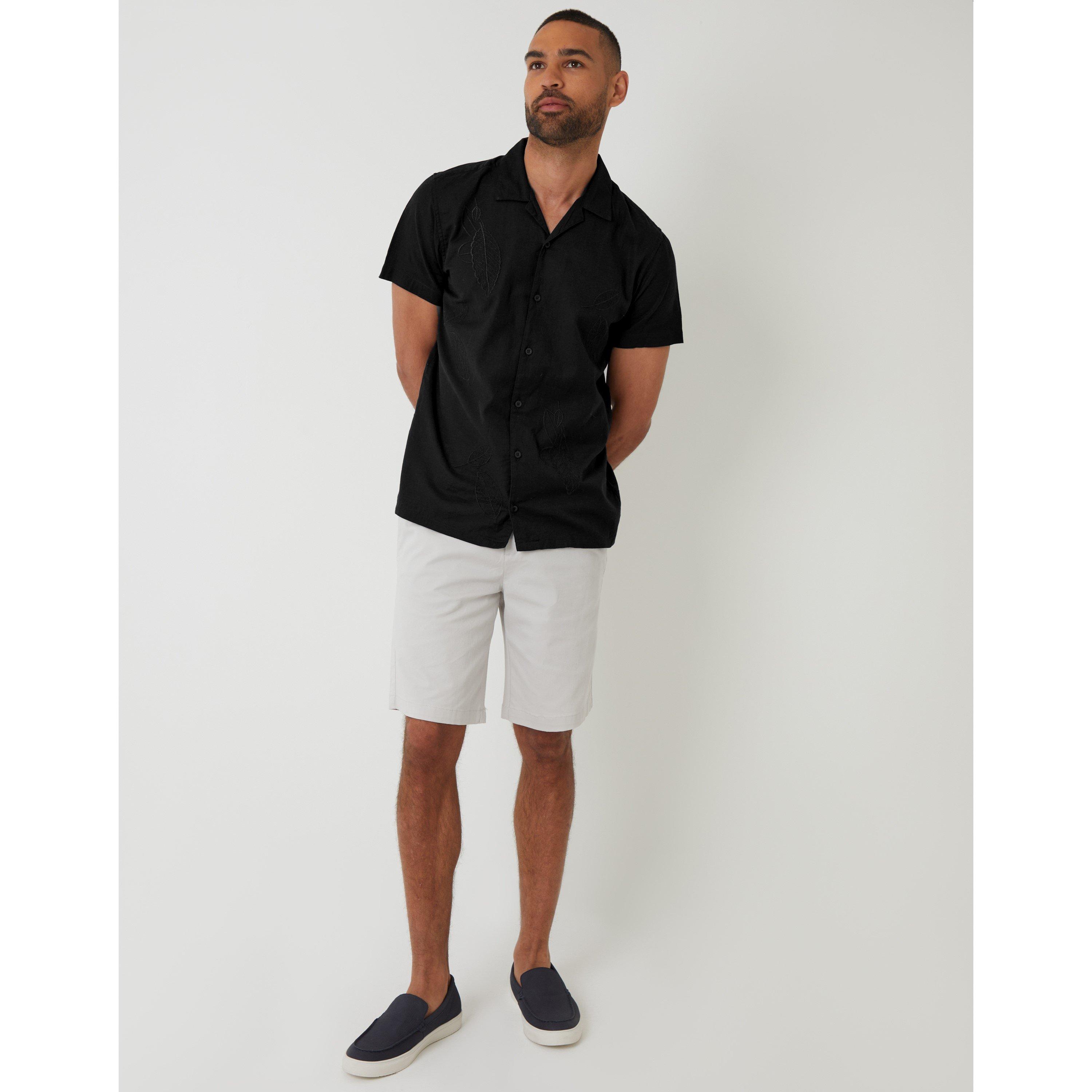 Nero - Threadbare - Men's Maples Short-Sleeve Patterned Shirt - 2