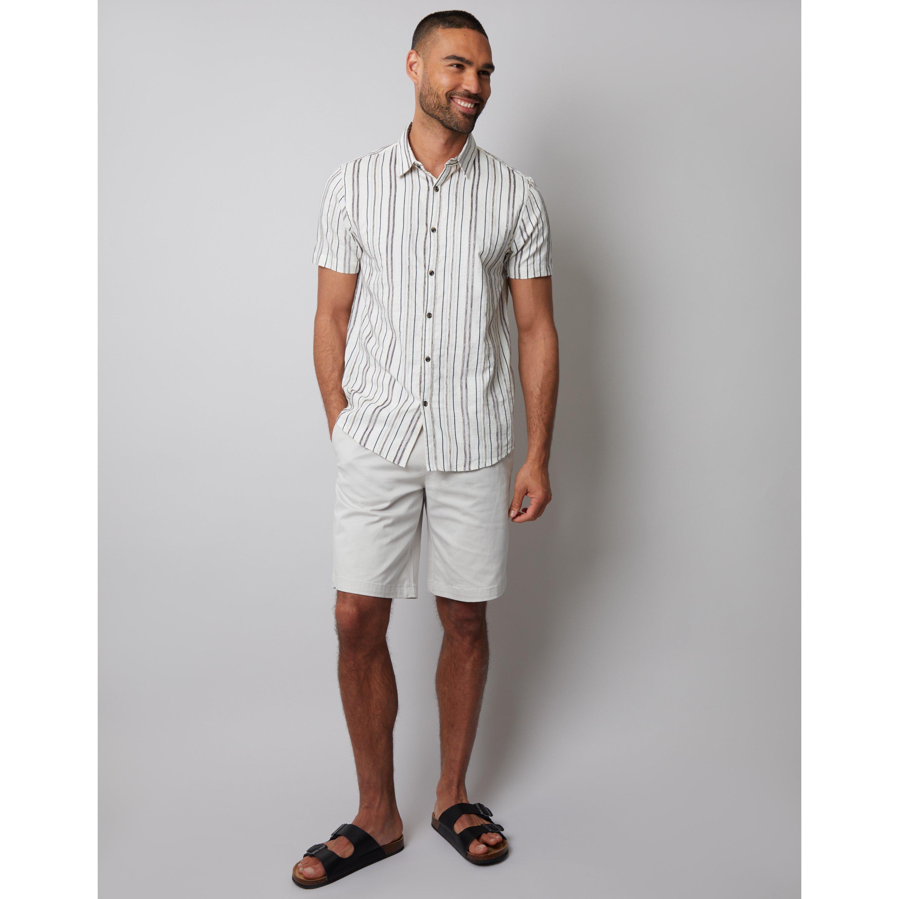 Crema - Threadbare - Brownhill Short-Sleeve Patterned Shirt - 2