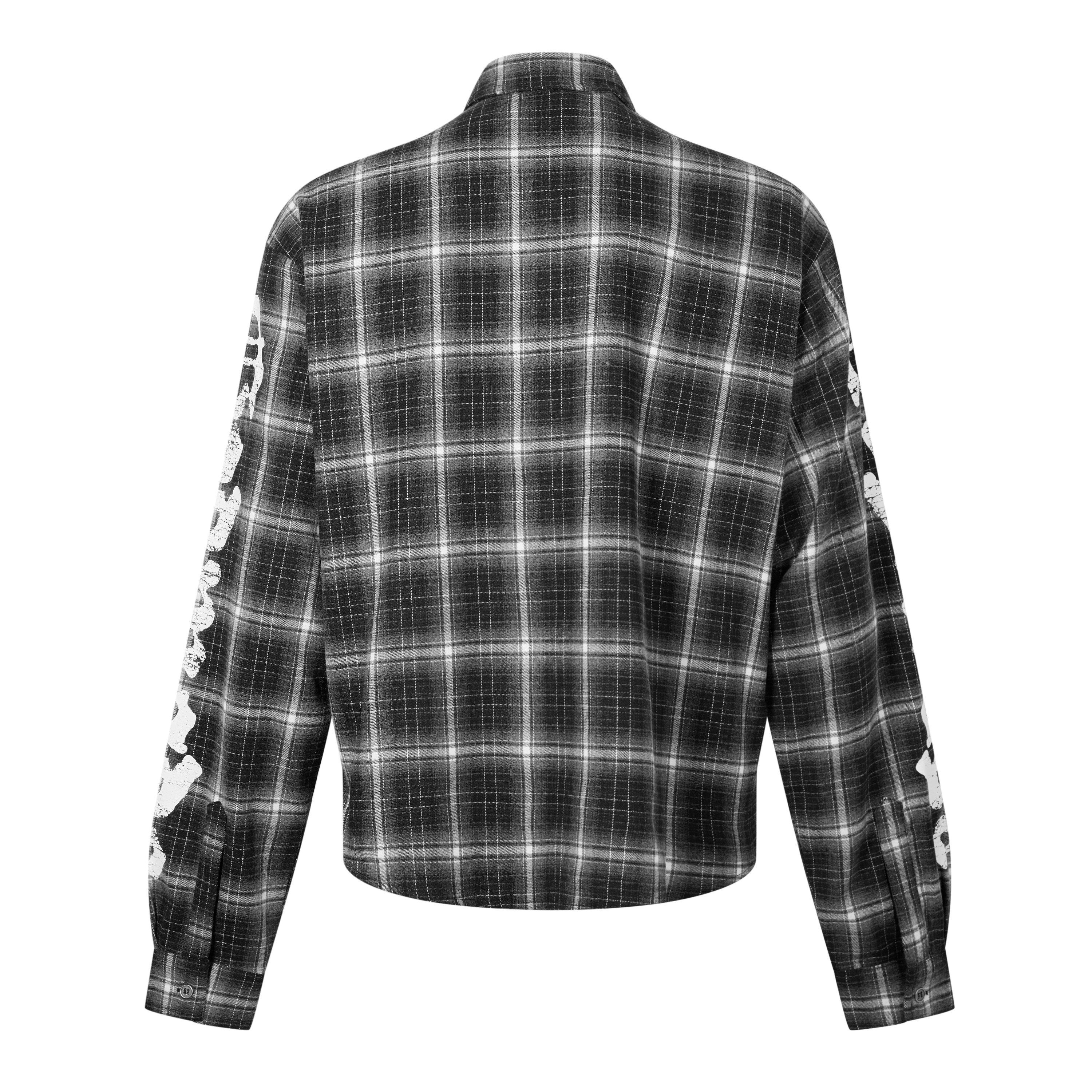 BLACK/ GREY - God Made - Men's Long Sleeve Patterned Shirt - 2