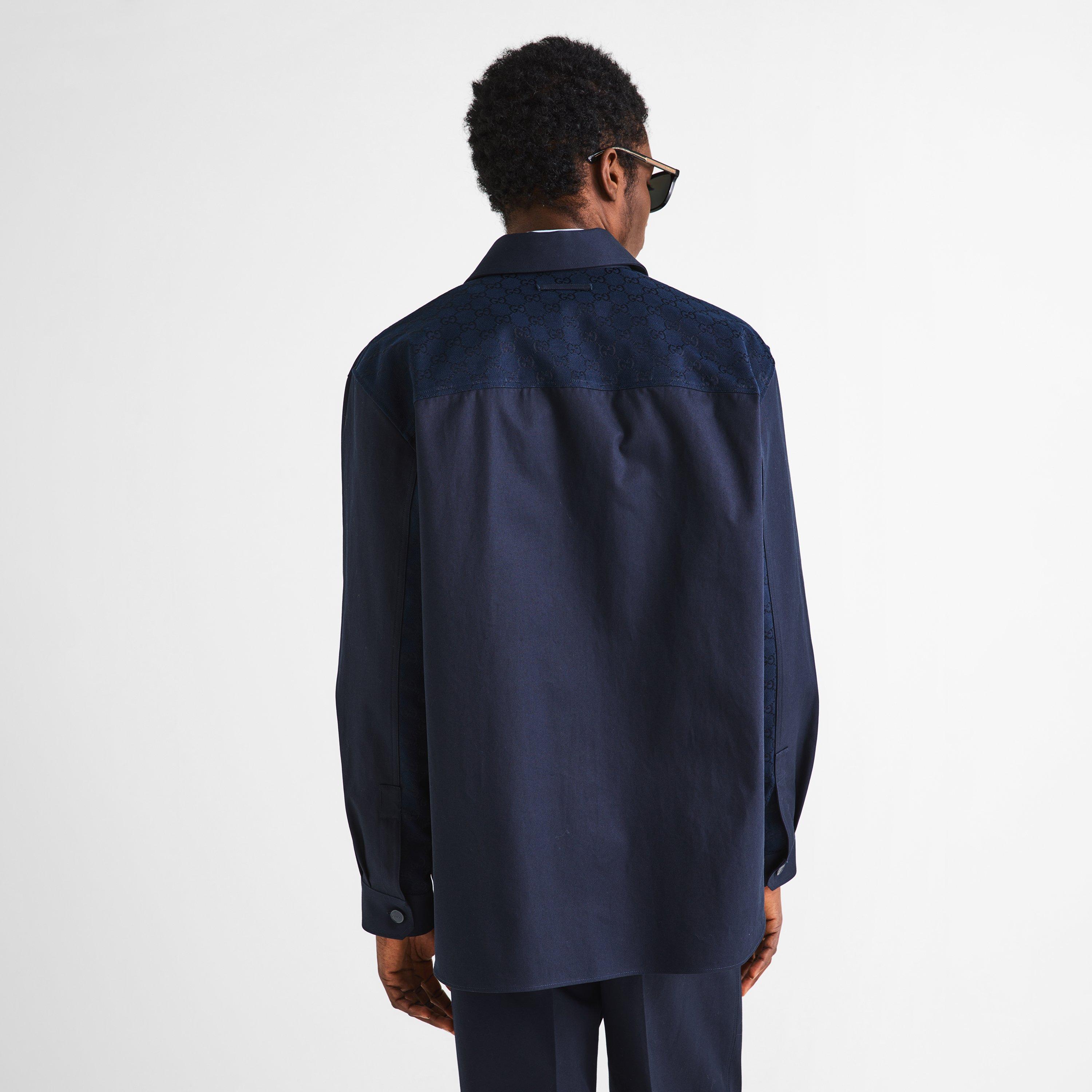 Ink - Gucci - Men's Twill Long Sleeve Shirt - 4