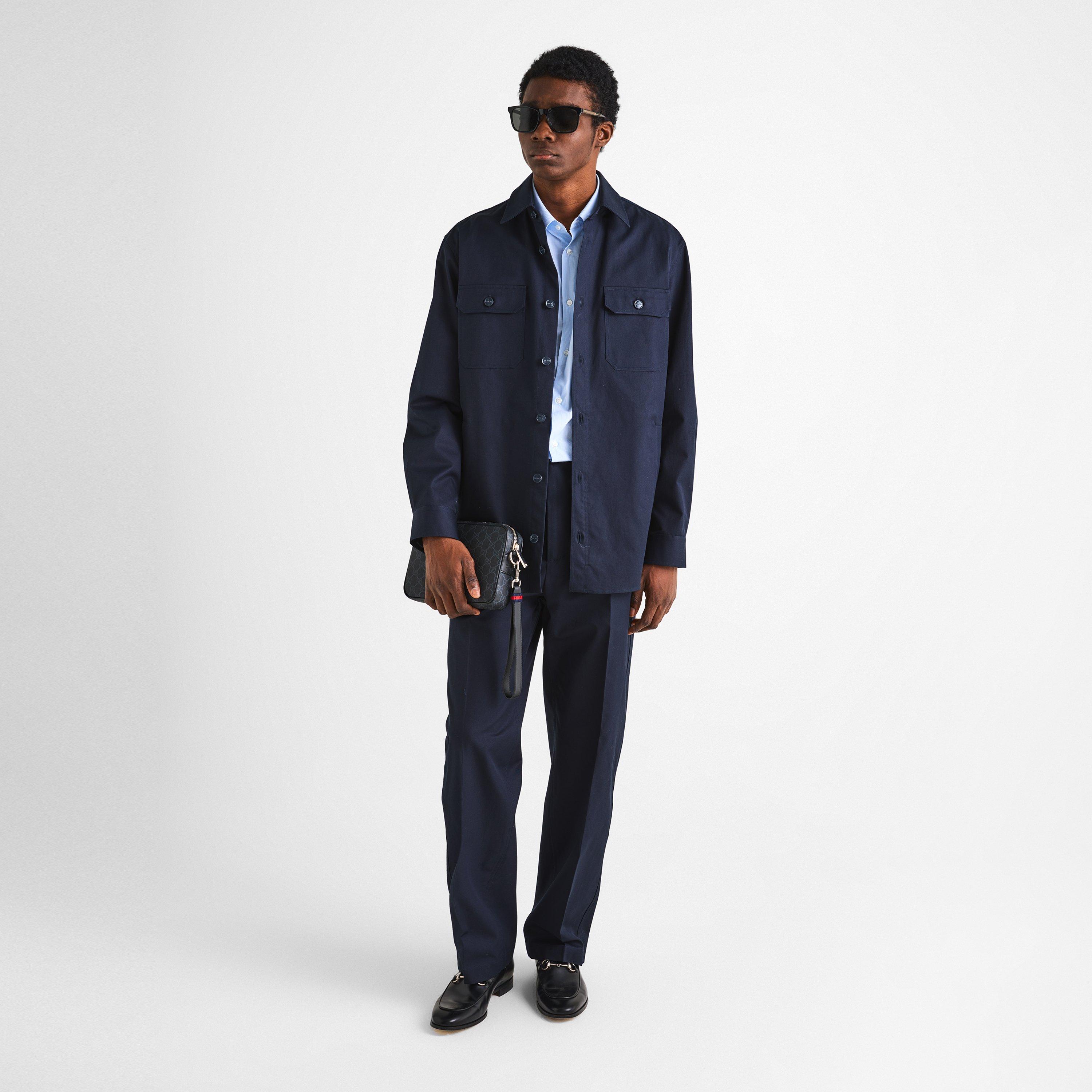 Ink - Gucci - Men's Twill Long Sleeve Shirt - 6