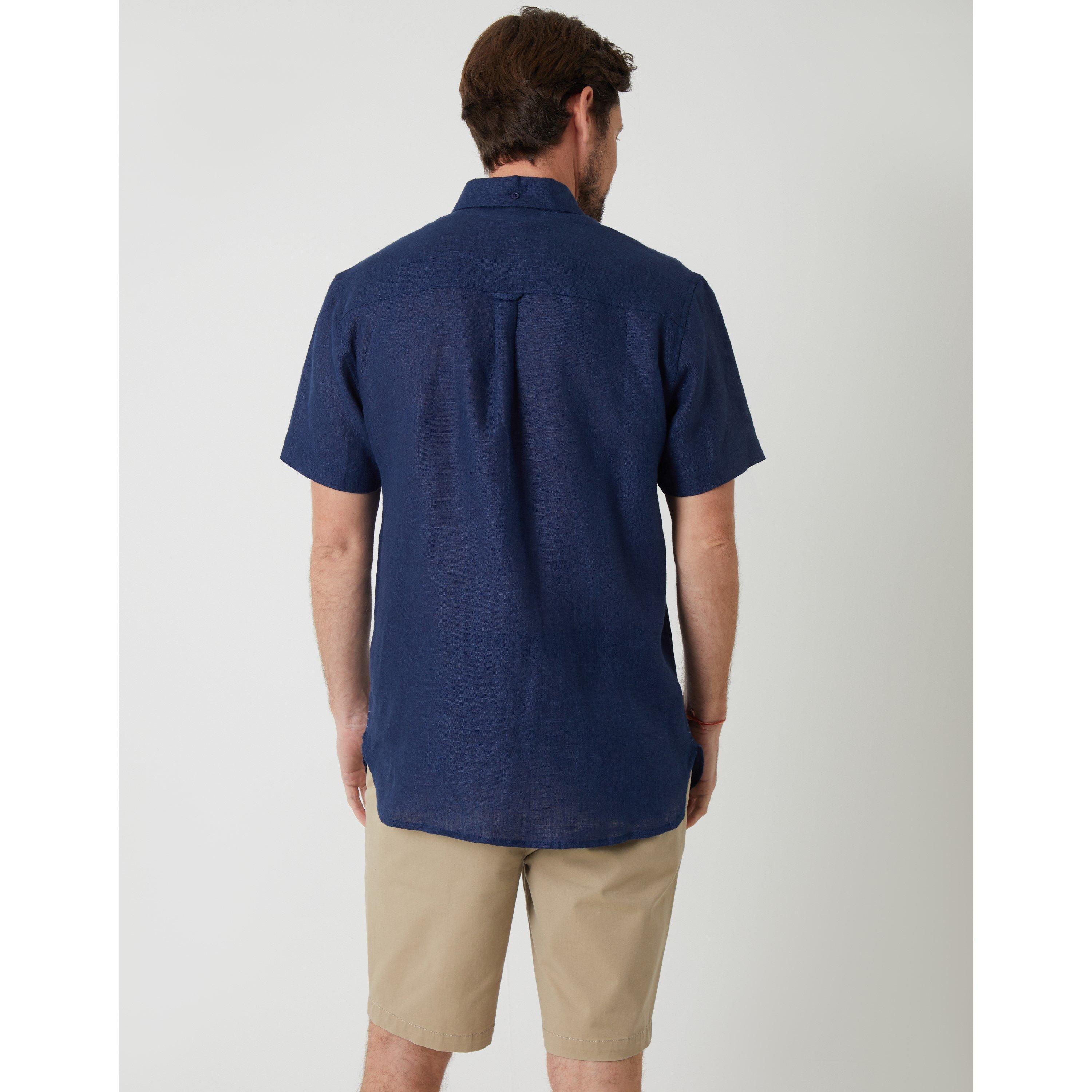Navy - Saltwell - Saltwel Short-Sleeve Oxford Shirt - 3