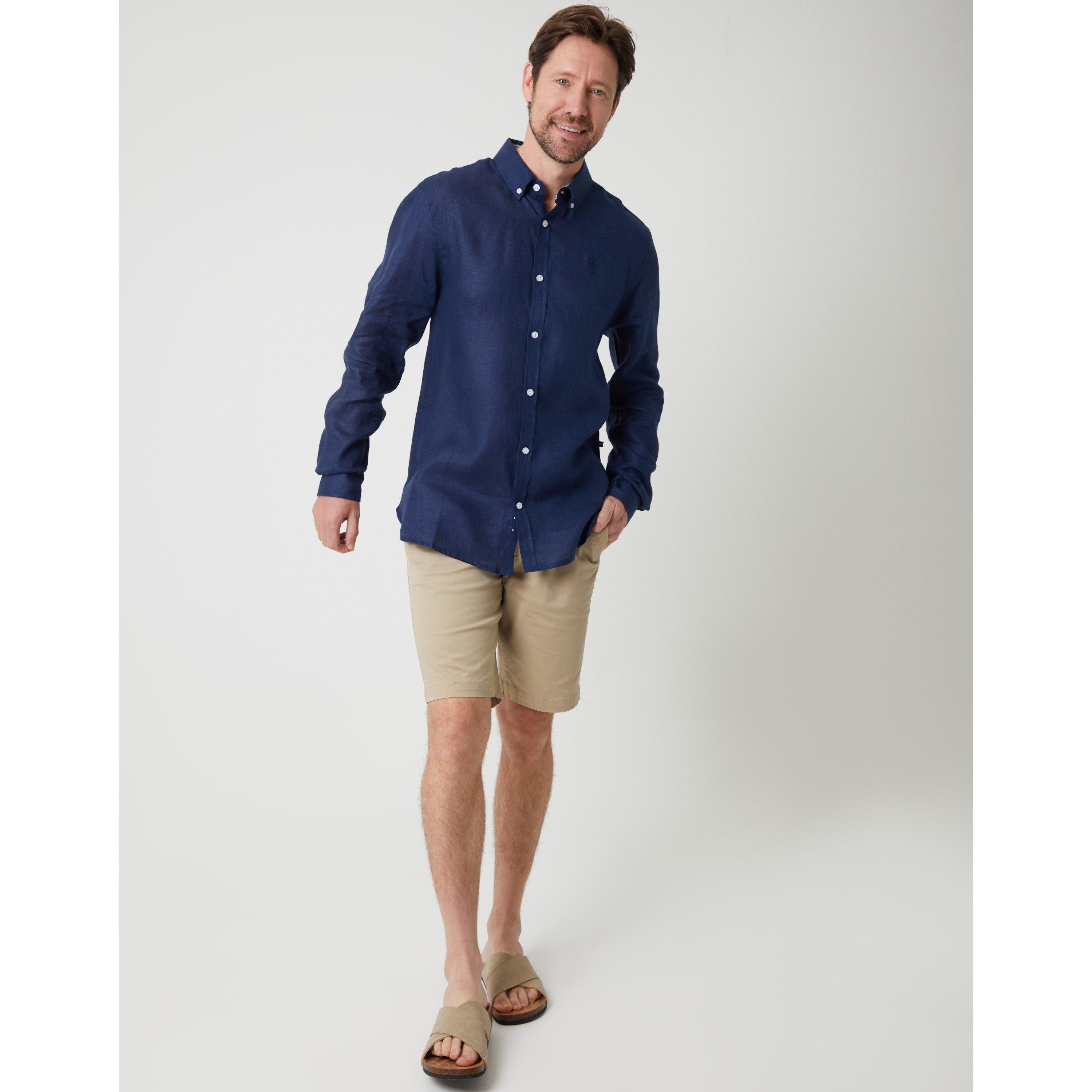 Navy - Saltwell - Saltwel Long-Sleeve Oxford Shirt - 2