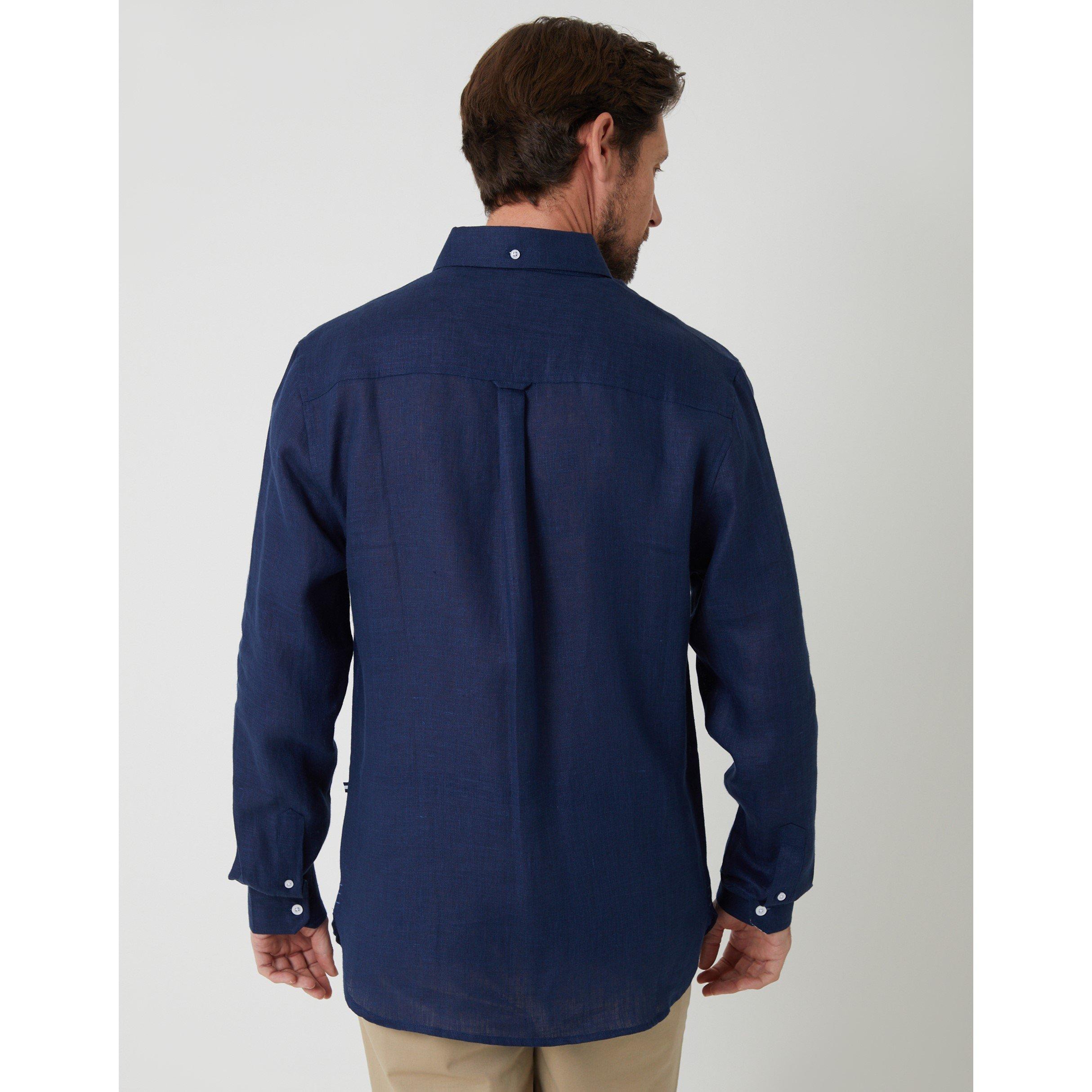 Navy - Saltwell - Saltwel Long-Sleeve Oxford Shirt - 3