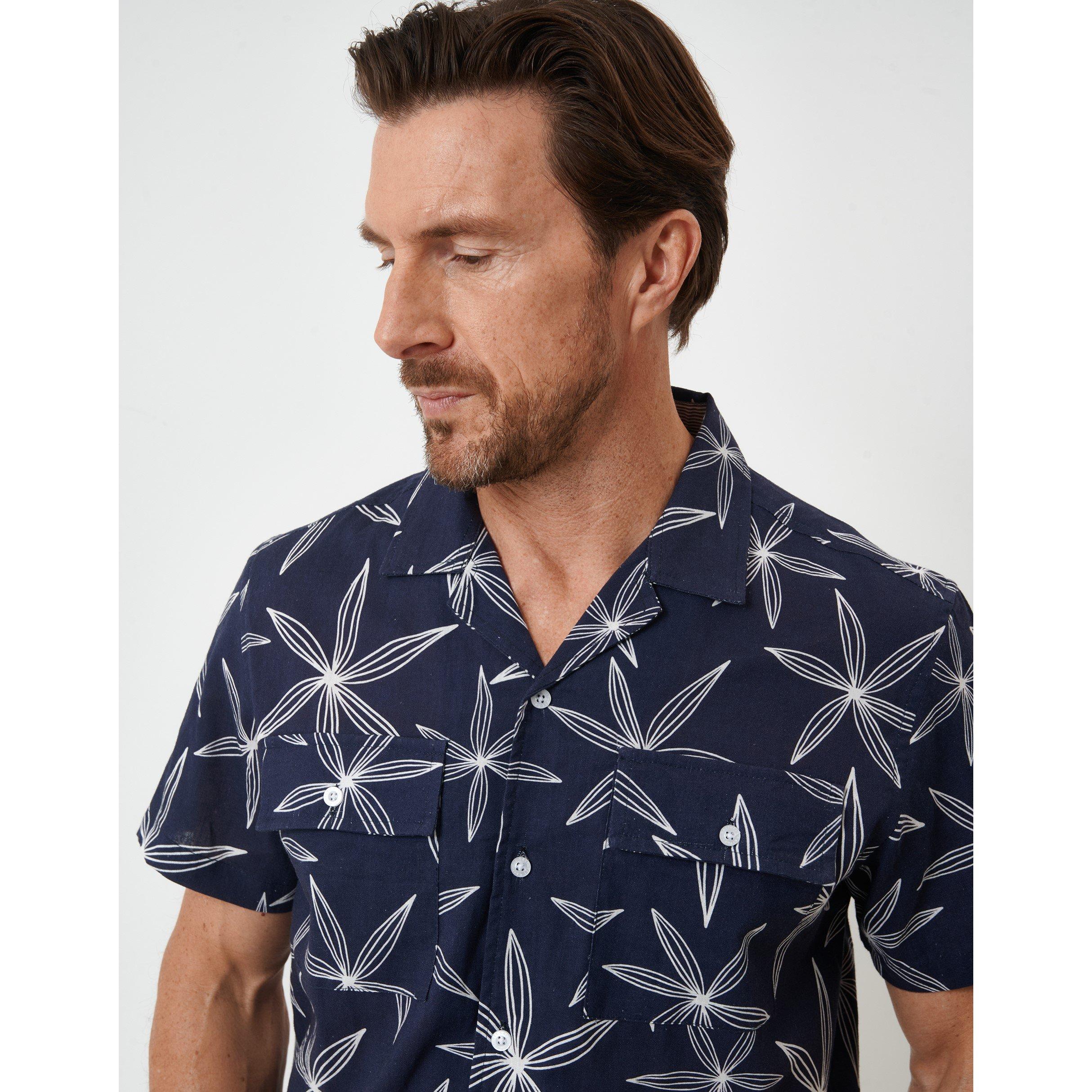 Navy - Saltwell - Saltwel Short-Sleeve Oxford Shirt - 4