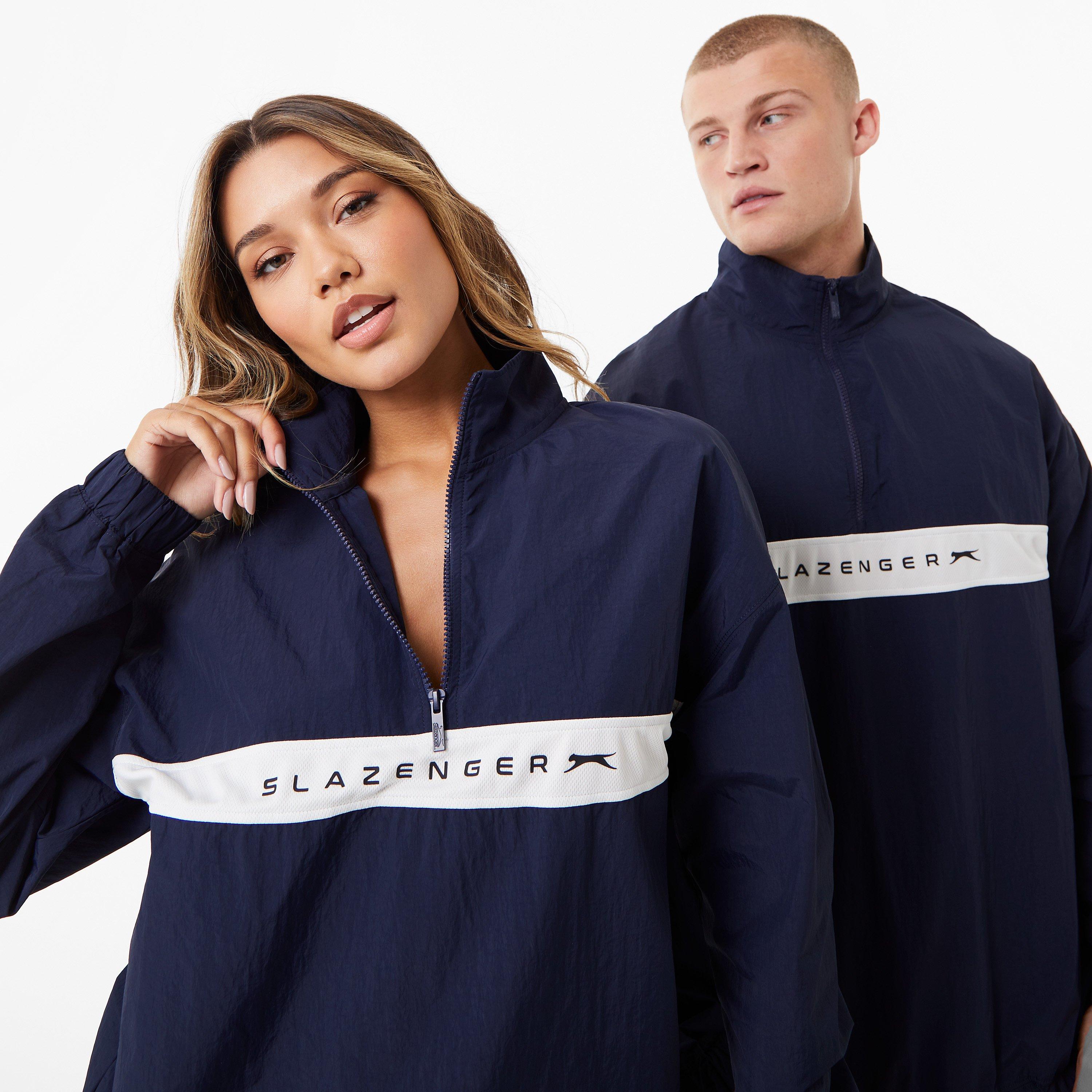 Marineblå - Slazenger - ft. Aitch Contrast Half Zip Track TOP - 3