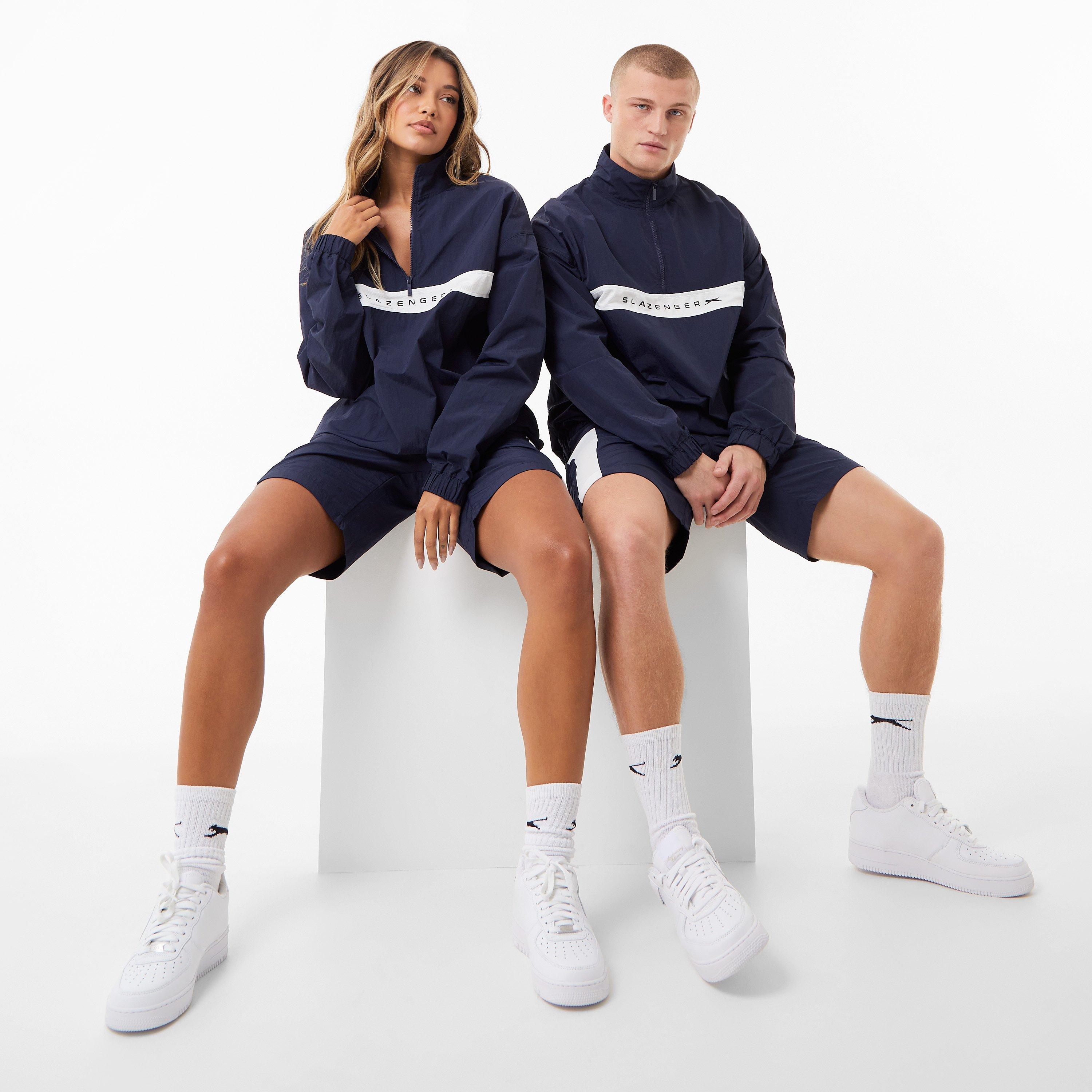 Marineblå - Slazenger - ft. Aitch Contrast Half Zip Track TOP - 4