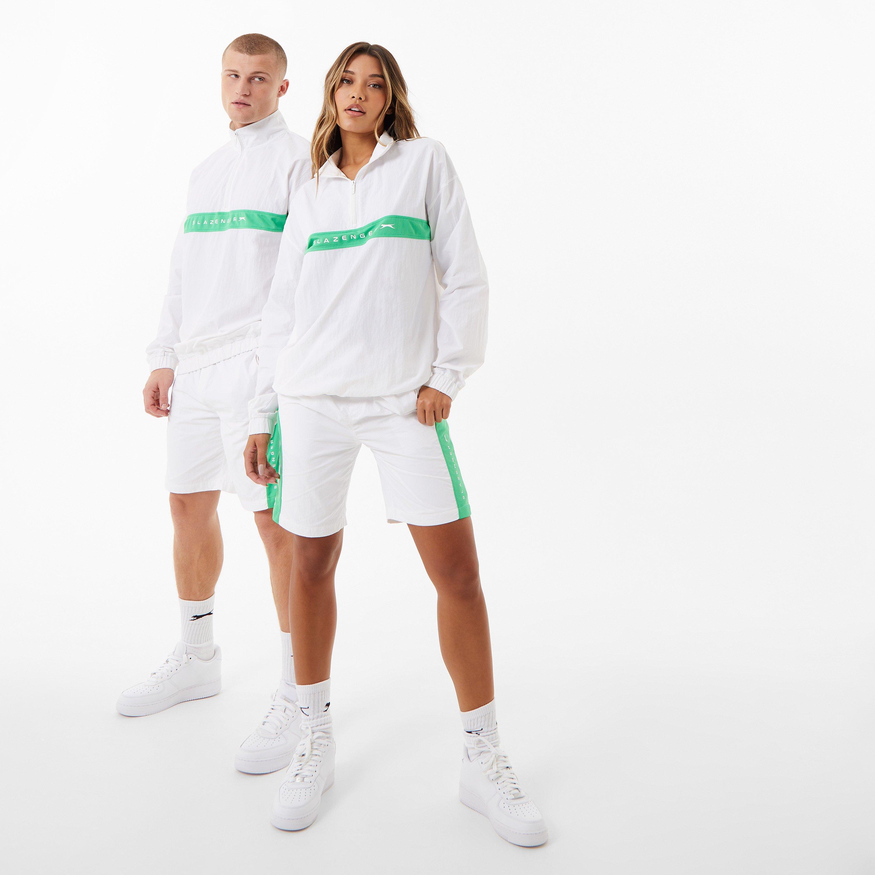White - Slazenger - ft. Aitch Contrast Half Zip Track TOP - 4