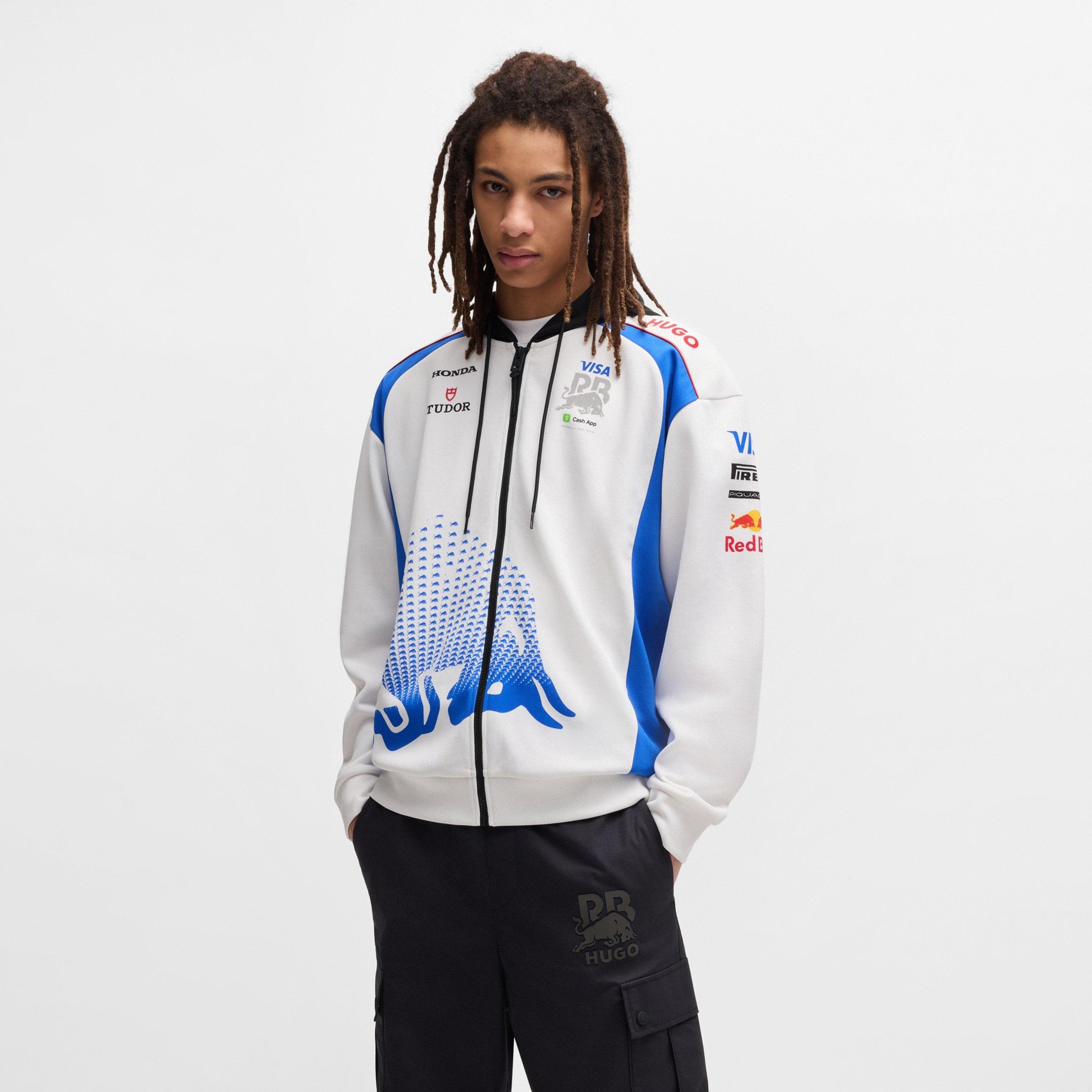 White - Hugo - Visa Cash App Red Bull F1 2025 Fleece Top Mens - 3