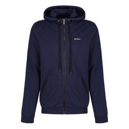 Ben Sherman Mens Long Sleeve Hooded Top Ace