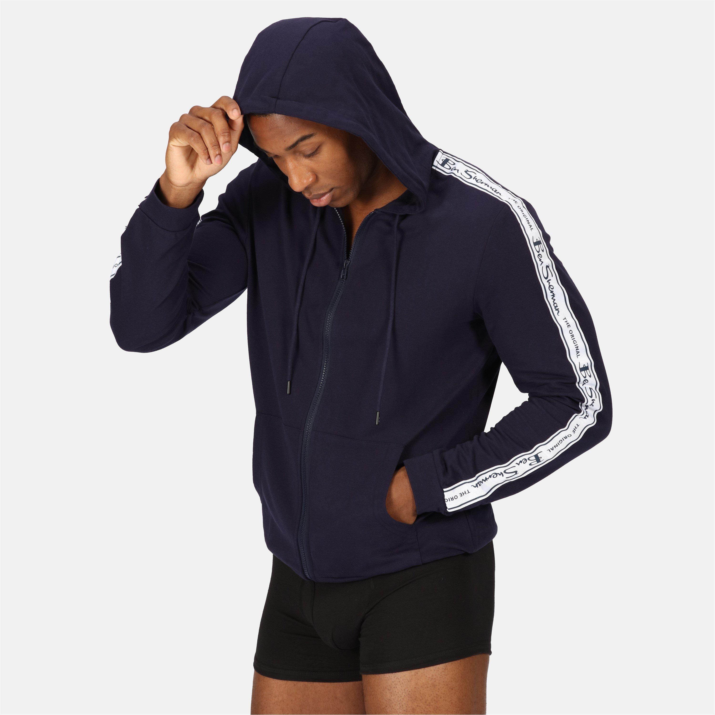 Marine - Ben Sherman - Mens Long Sleeve Hooded Top Ace - 3