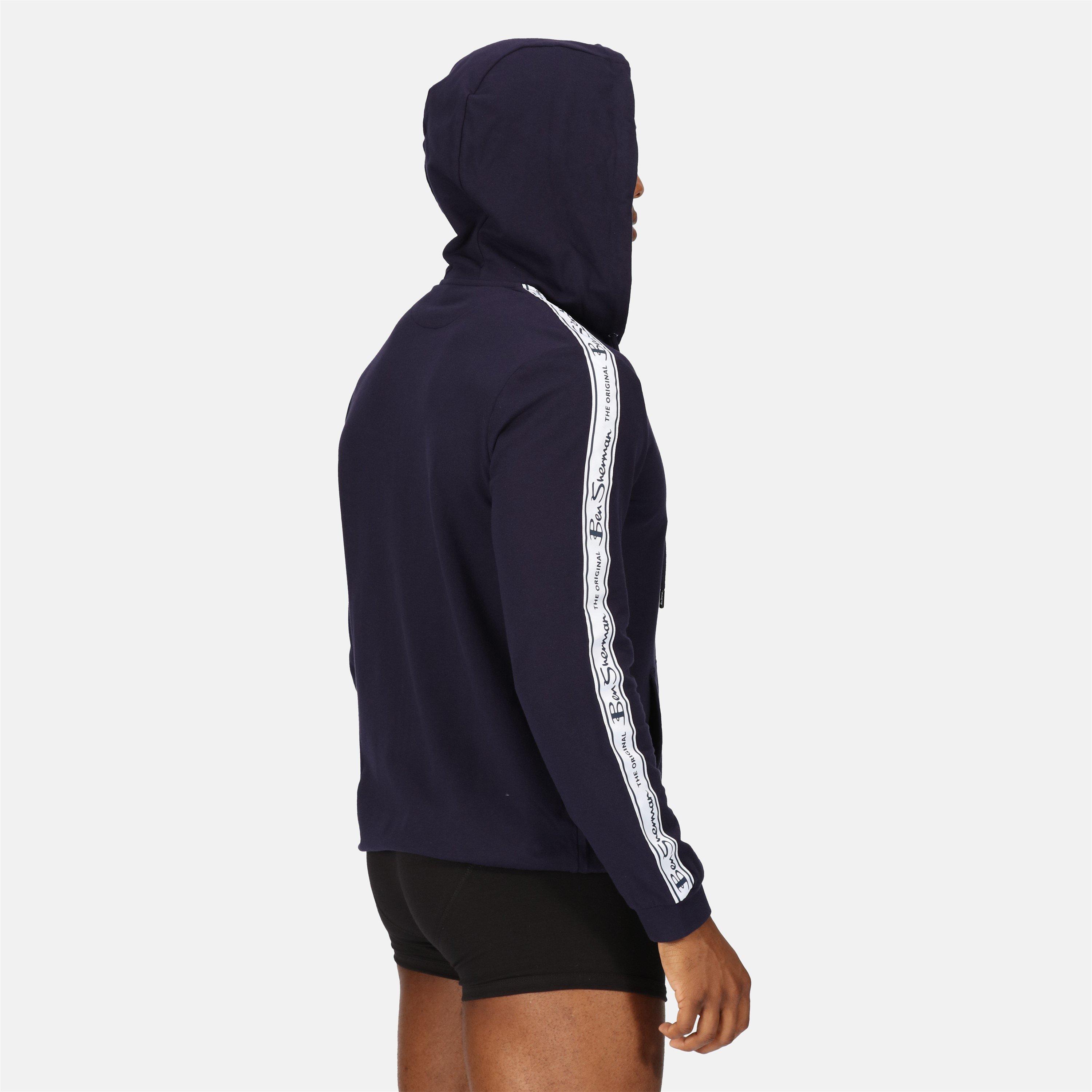 Marine - Ben Sherman - Mens Long Sleeve Hooded Top Ace - 4