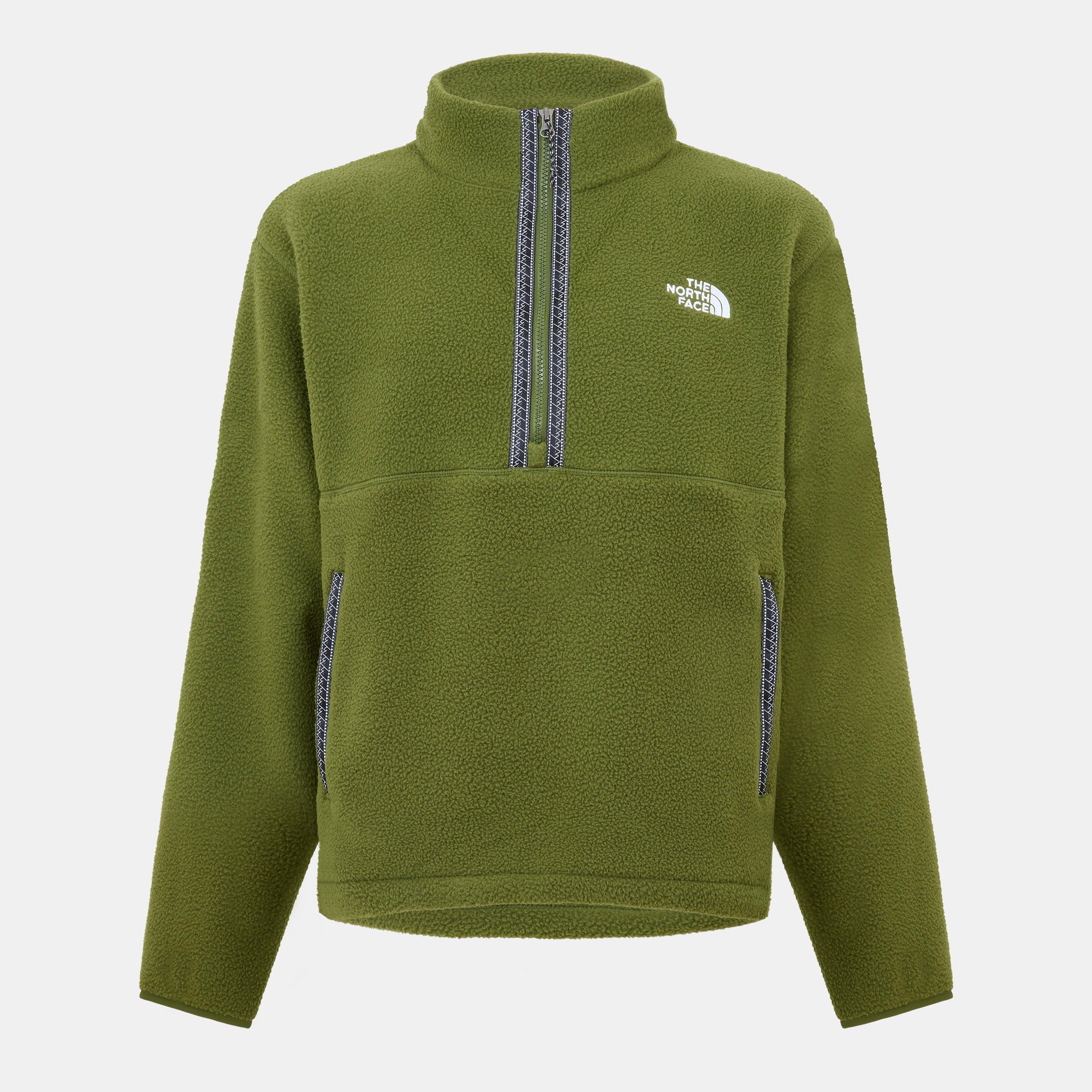 Woodland Grn - The North Face - Men's Quarter Zip Stand Collar Fleece - 1