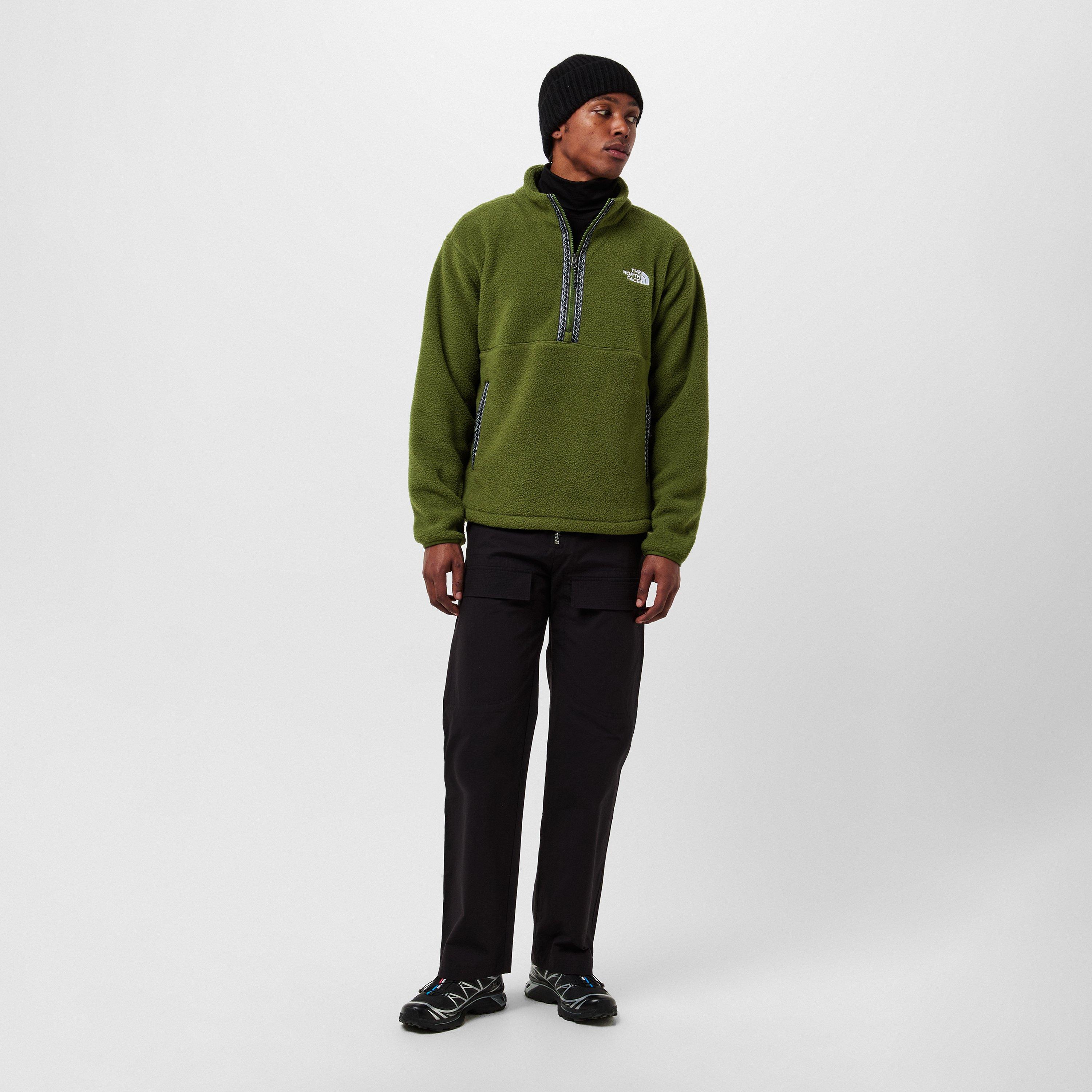Woodland Grn - The North Face - Men's quarter Zip Fleece - 6