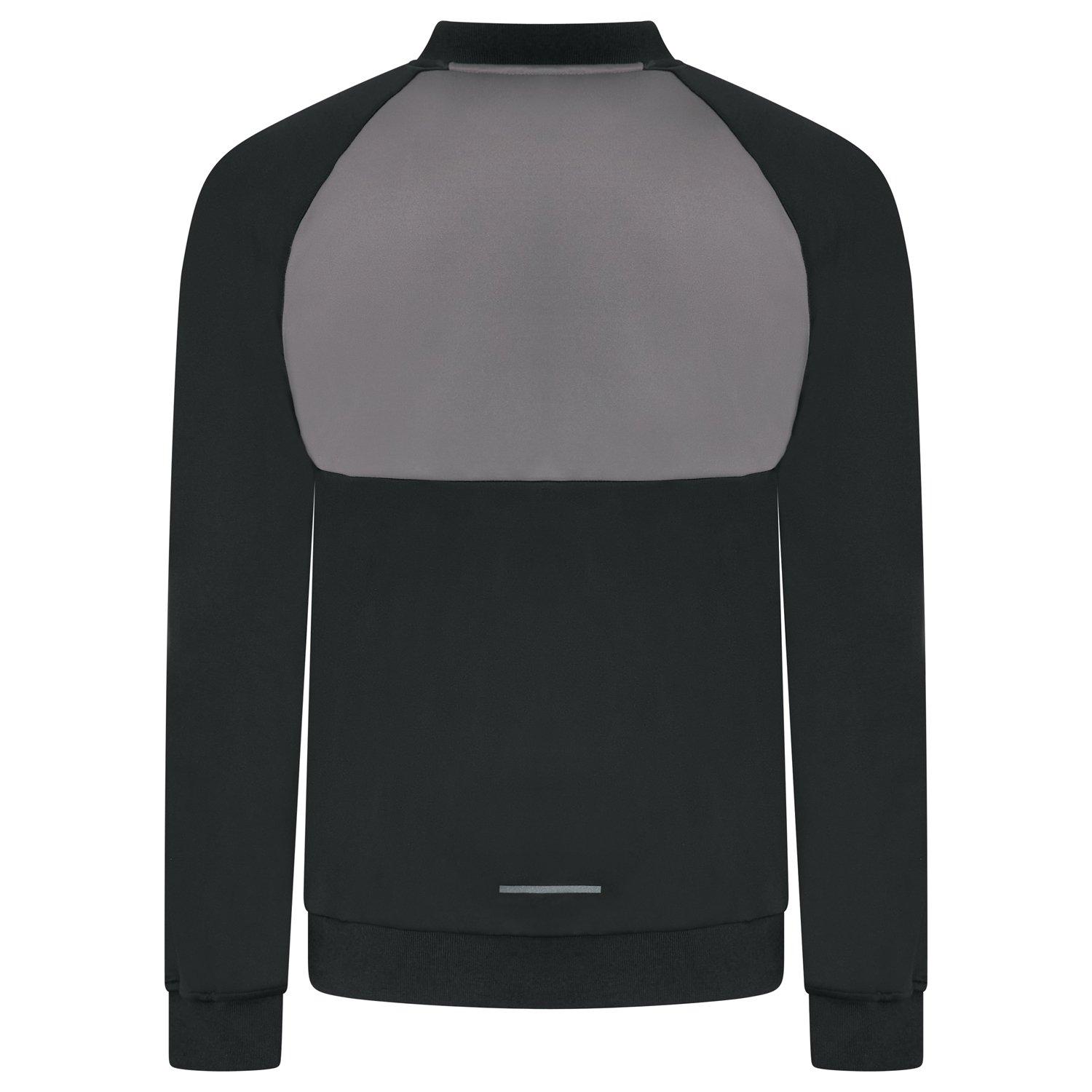 Black/Steel - Gym King - Mens Taped Plus Full-Zip Fleece Fabric - 5