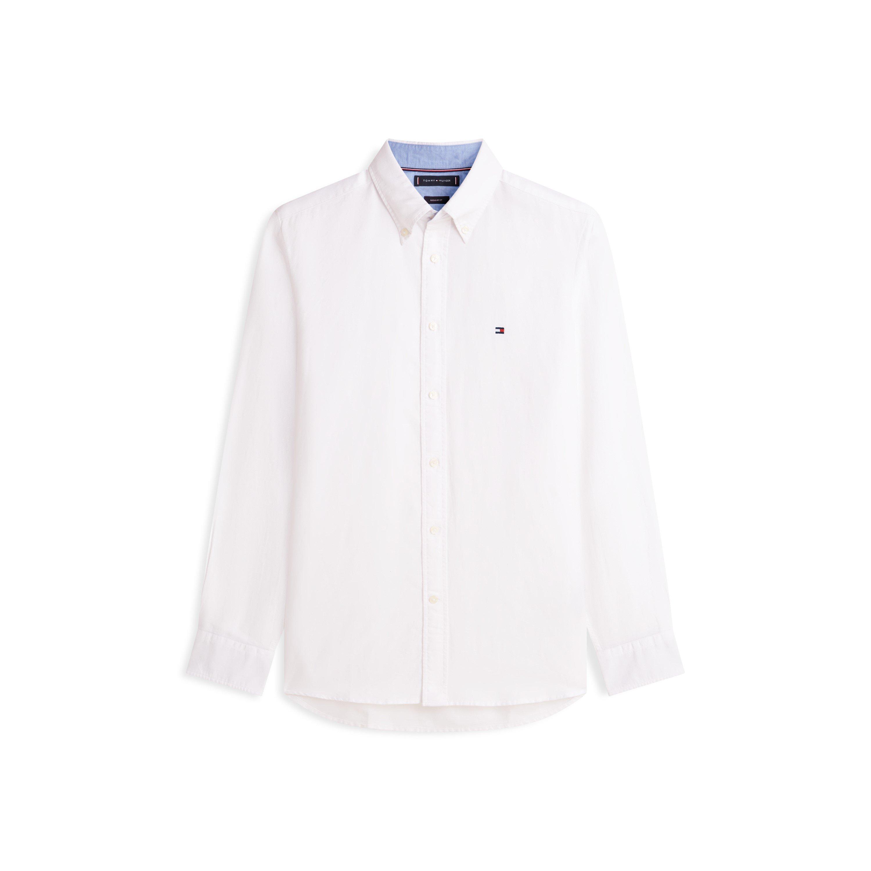 Tommy Hilfiger Men's Long Sleeve Shirt - White - XL