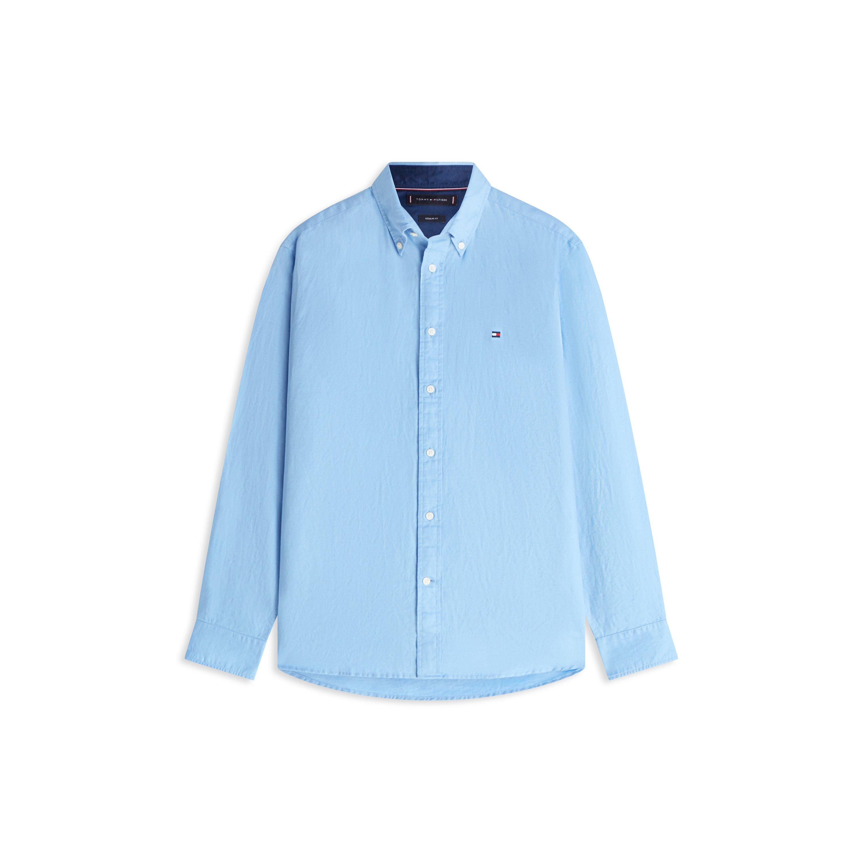 Tommy Hilfiger Men' Blue Long Sleeve Shirt in Size S, Sports Direct - Image 2