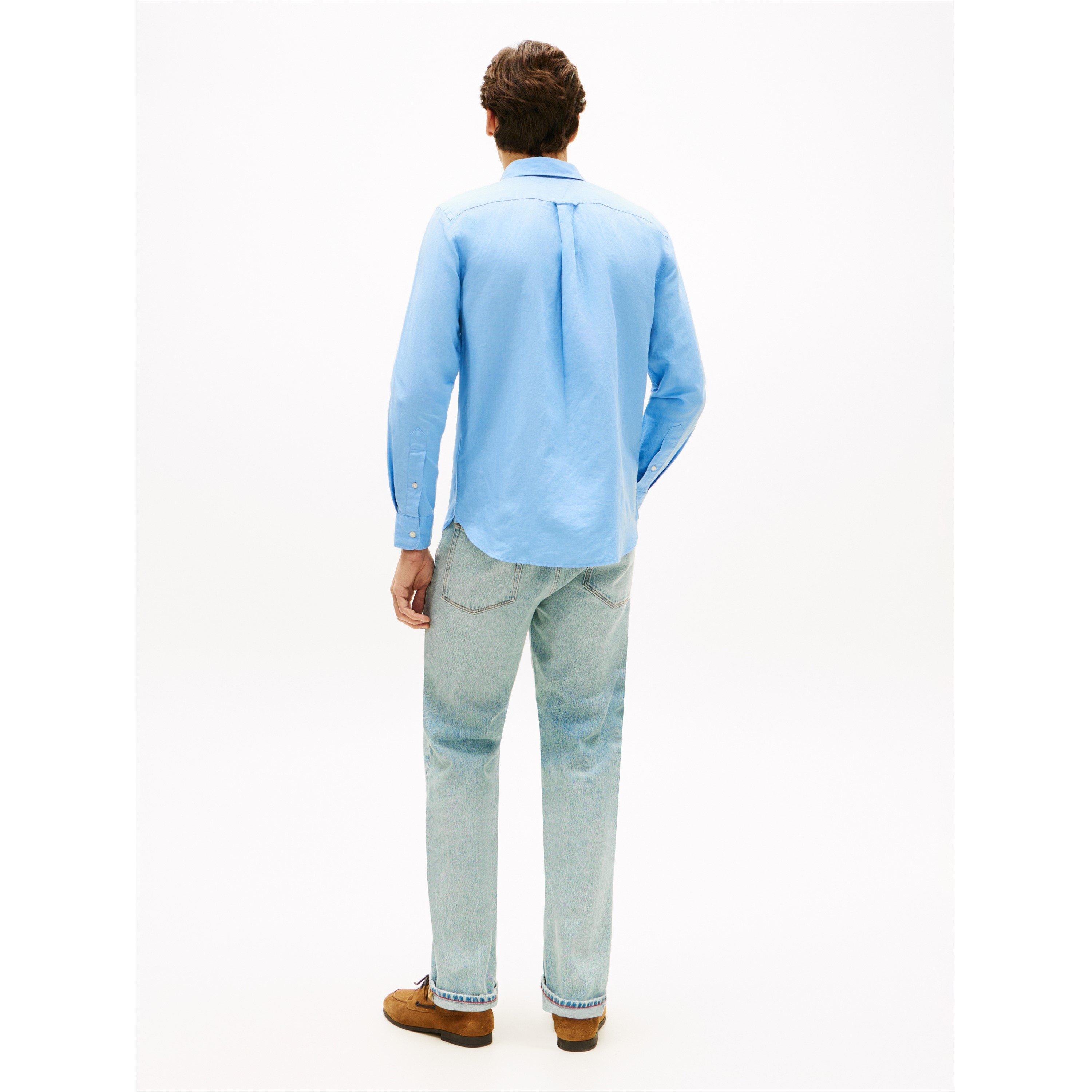 Cloudy Blue - Tommy Hilfiger - Men's Long Sleeve Shirt - 5