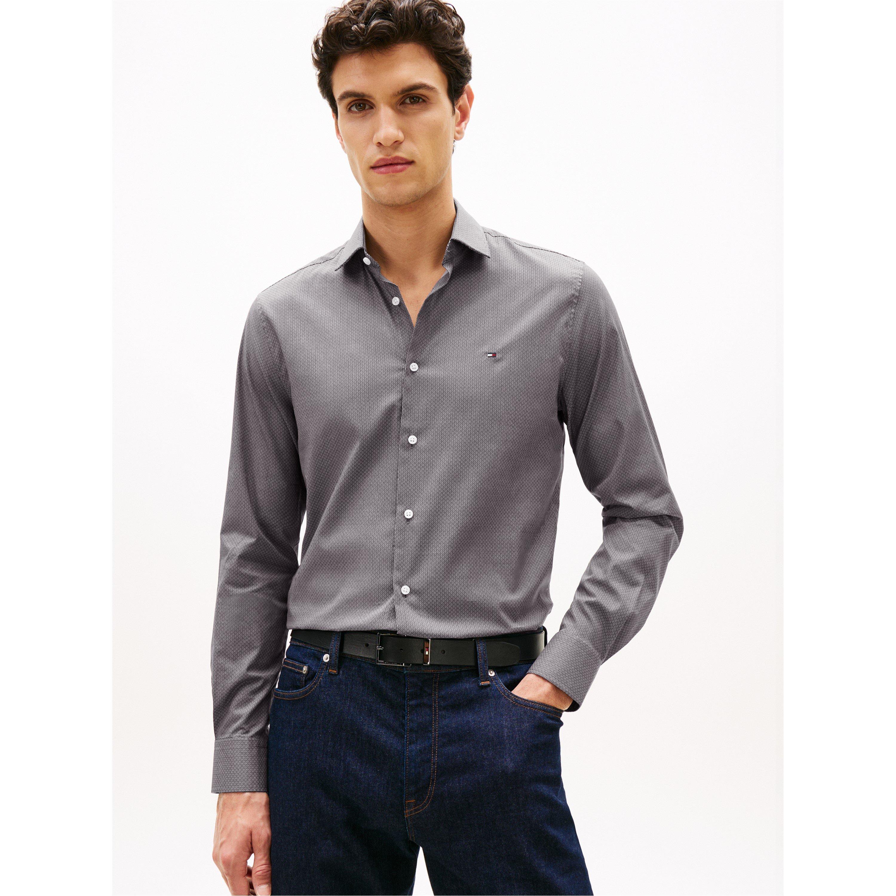 Black - Tommy Hilfiger - Tommy MicroPrint LS Sn62 - 2