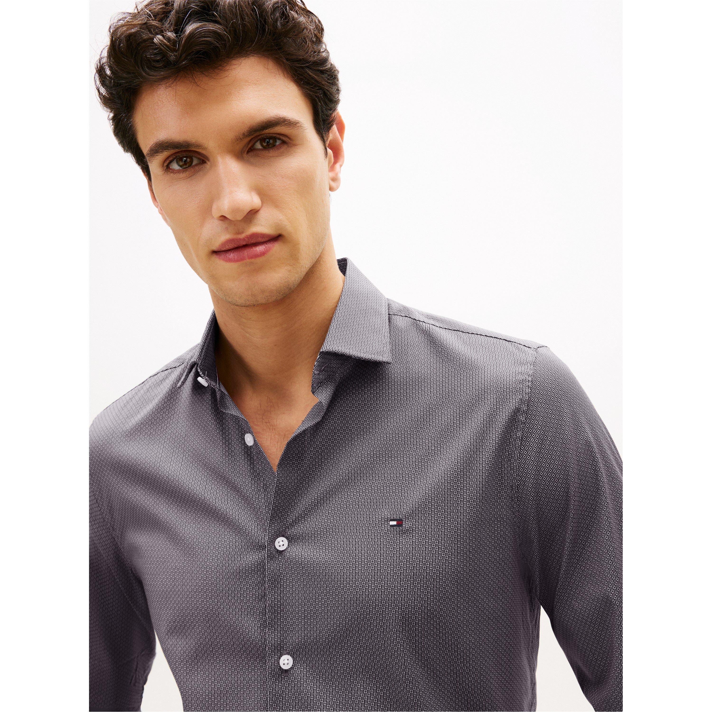 Black - Tommy Hilfiger - Tommy MicroPrint LS Sn62 - 3