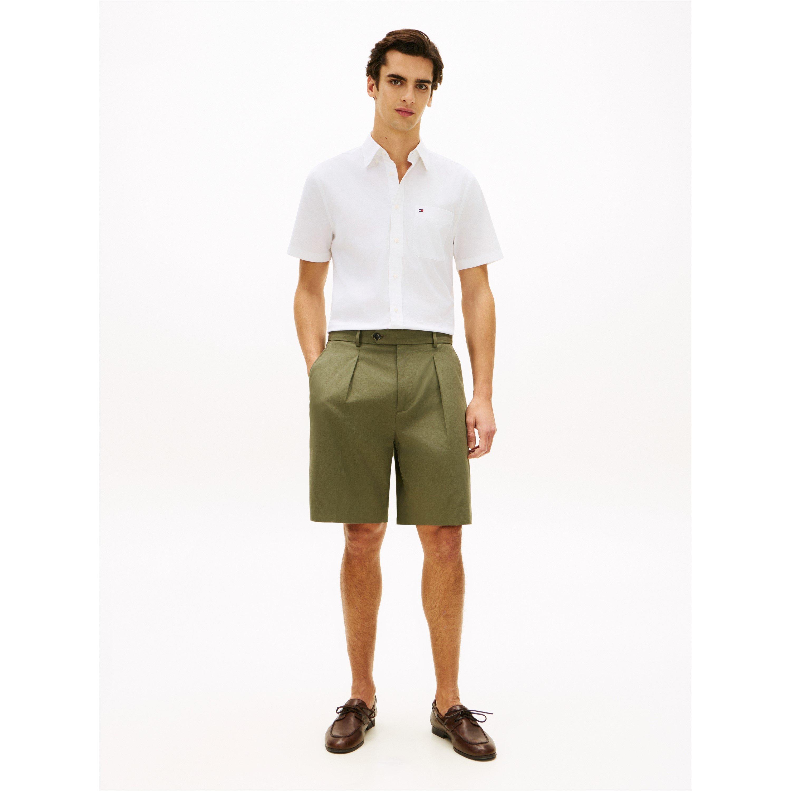 White - Tommy Hilfiger - Men's Short Sleeve Plain Shirt - 4