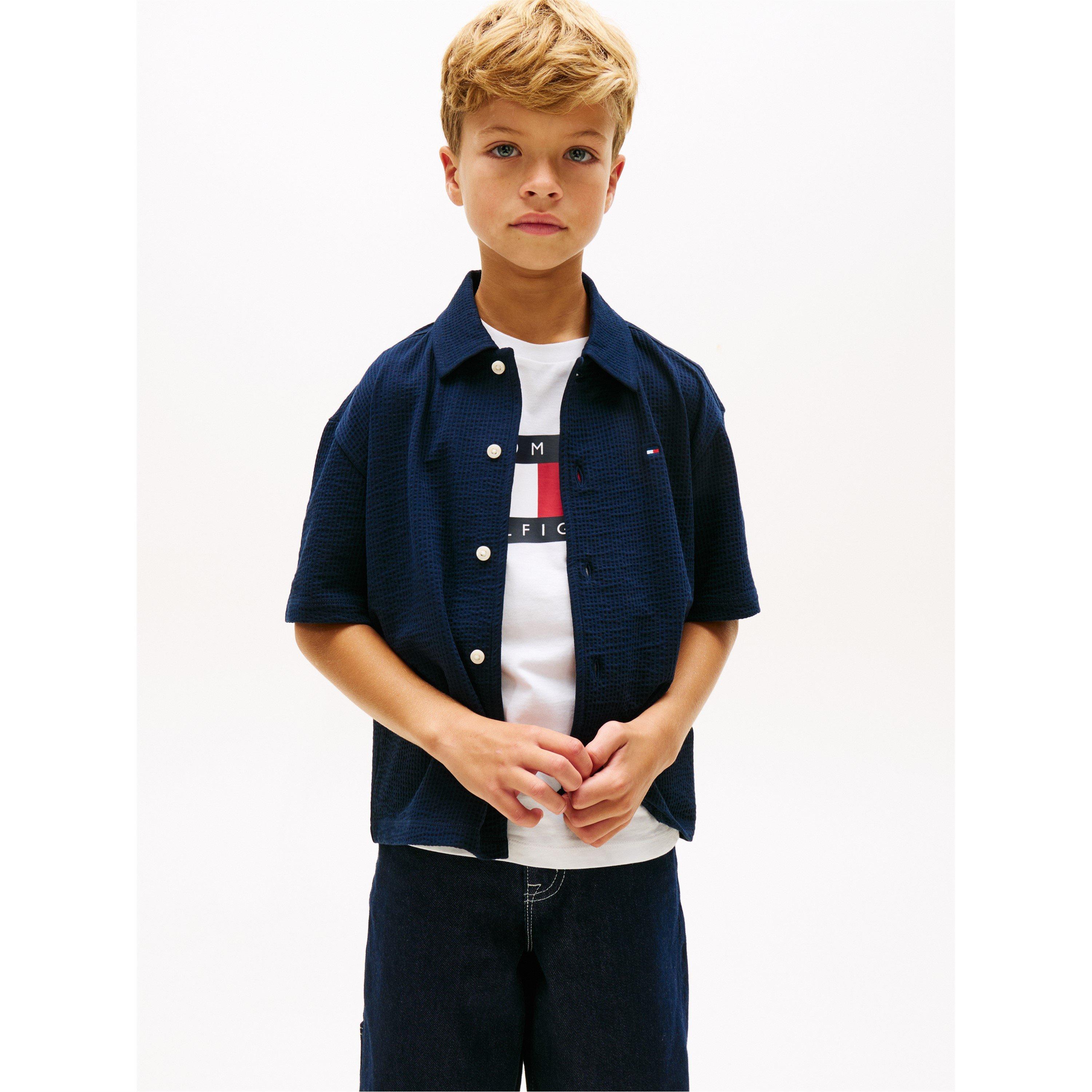 Blu Notte C1G - Tommy Hilfiger - Tommy Seersckr Shirt Jn62 - 2
