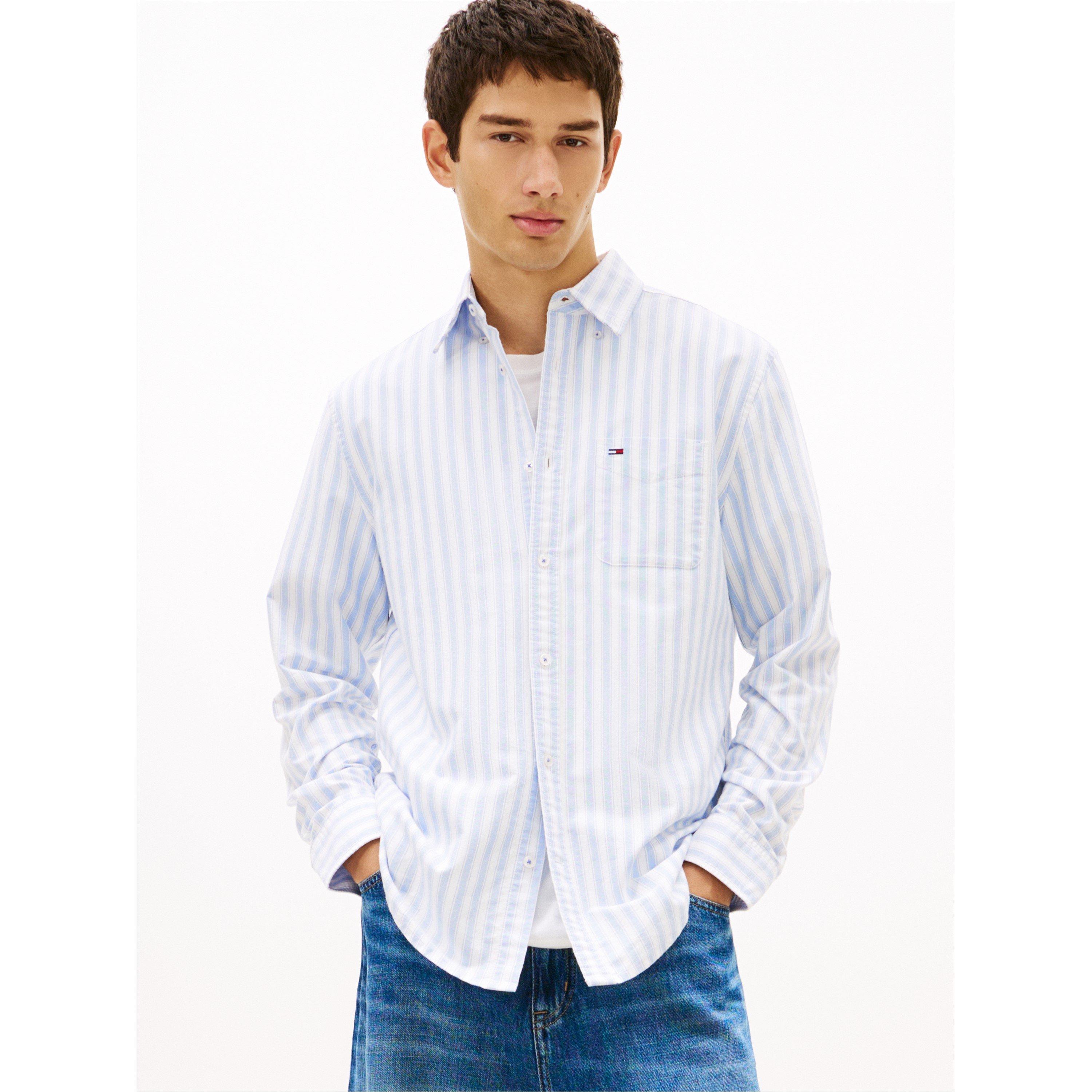 Blue Twilight - Tommy Jeans - TJ StrpOxfrd Shrt Sn62 - 2