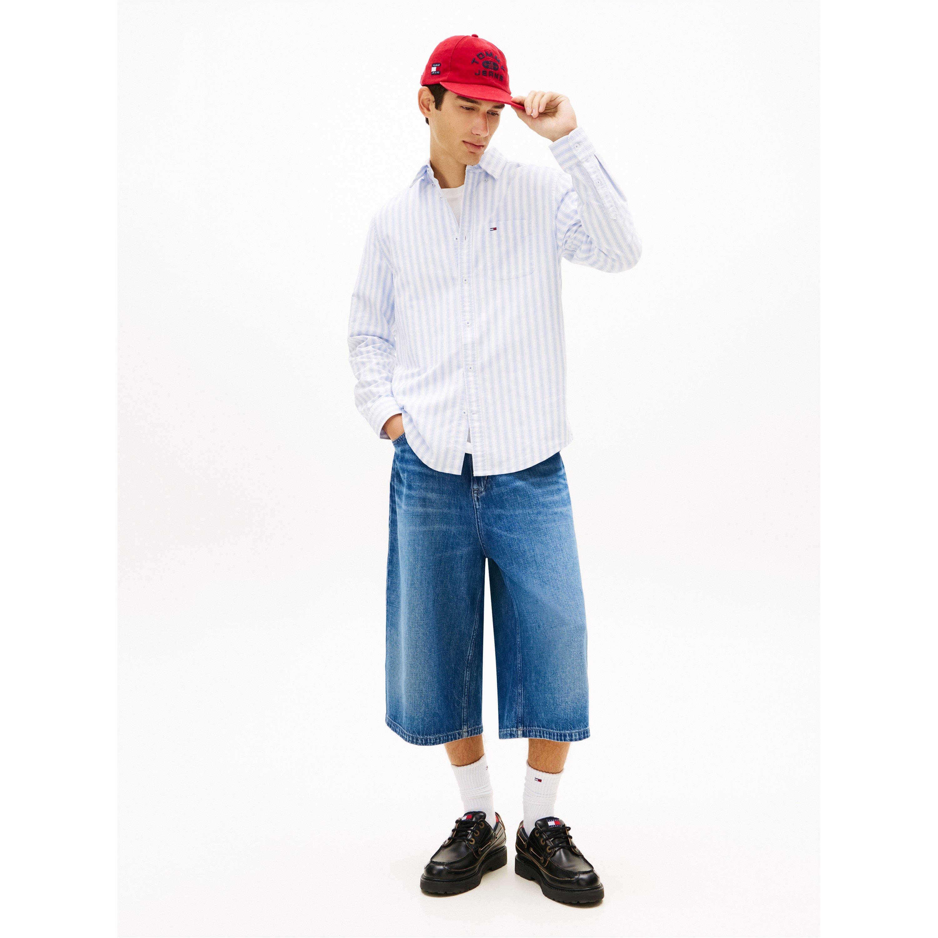 Blue Twilight - Tommy Jeans - TJ StrpOxfrd Shrt Sn62 - 4