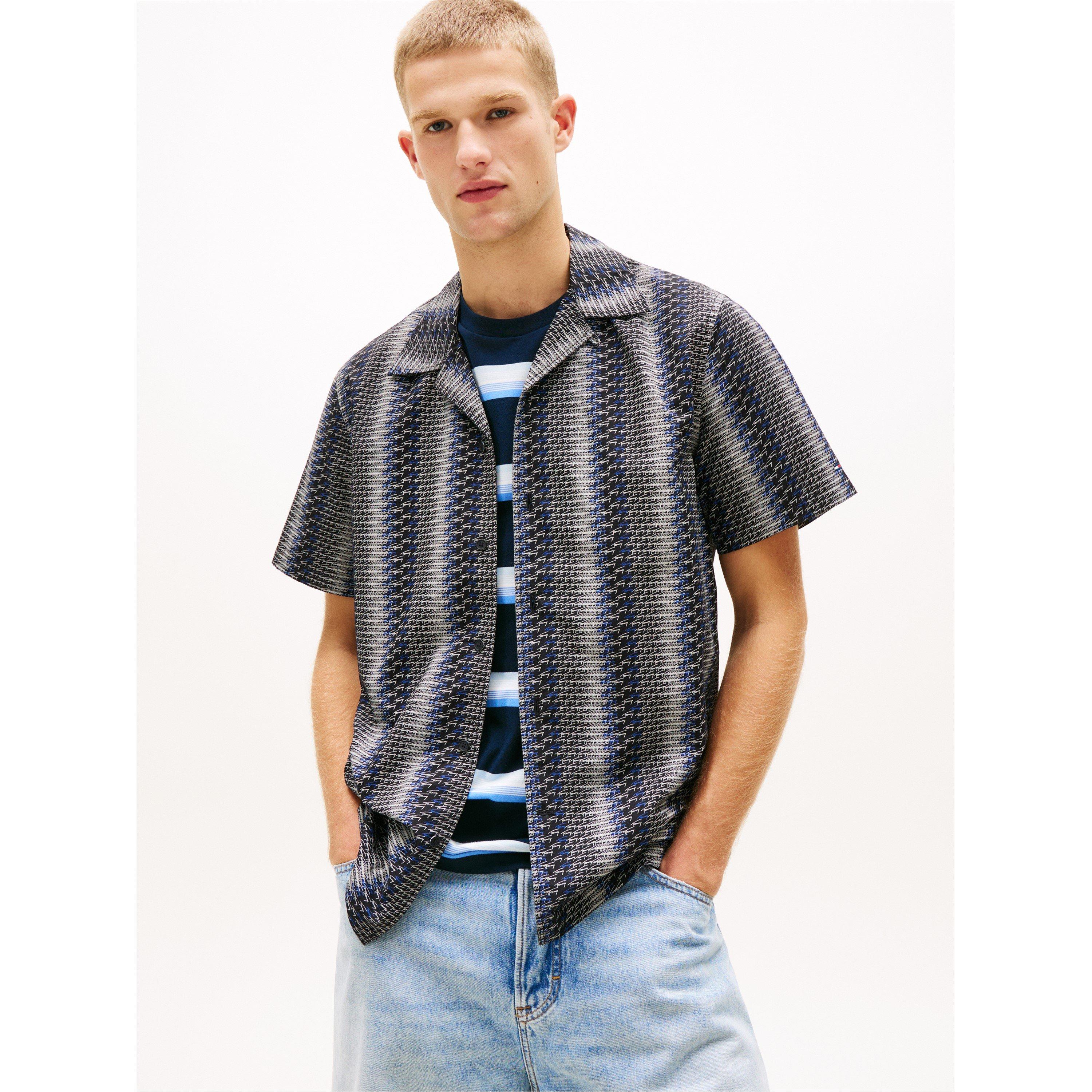 Black Aop - Tommy Jeans - TJ AOP SS Shirt Sn62 - 2