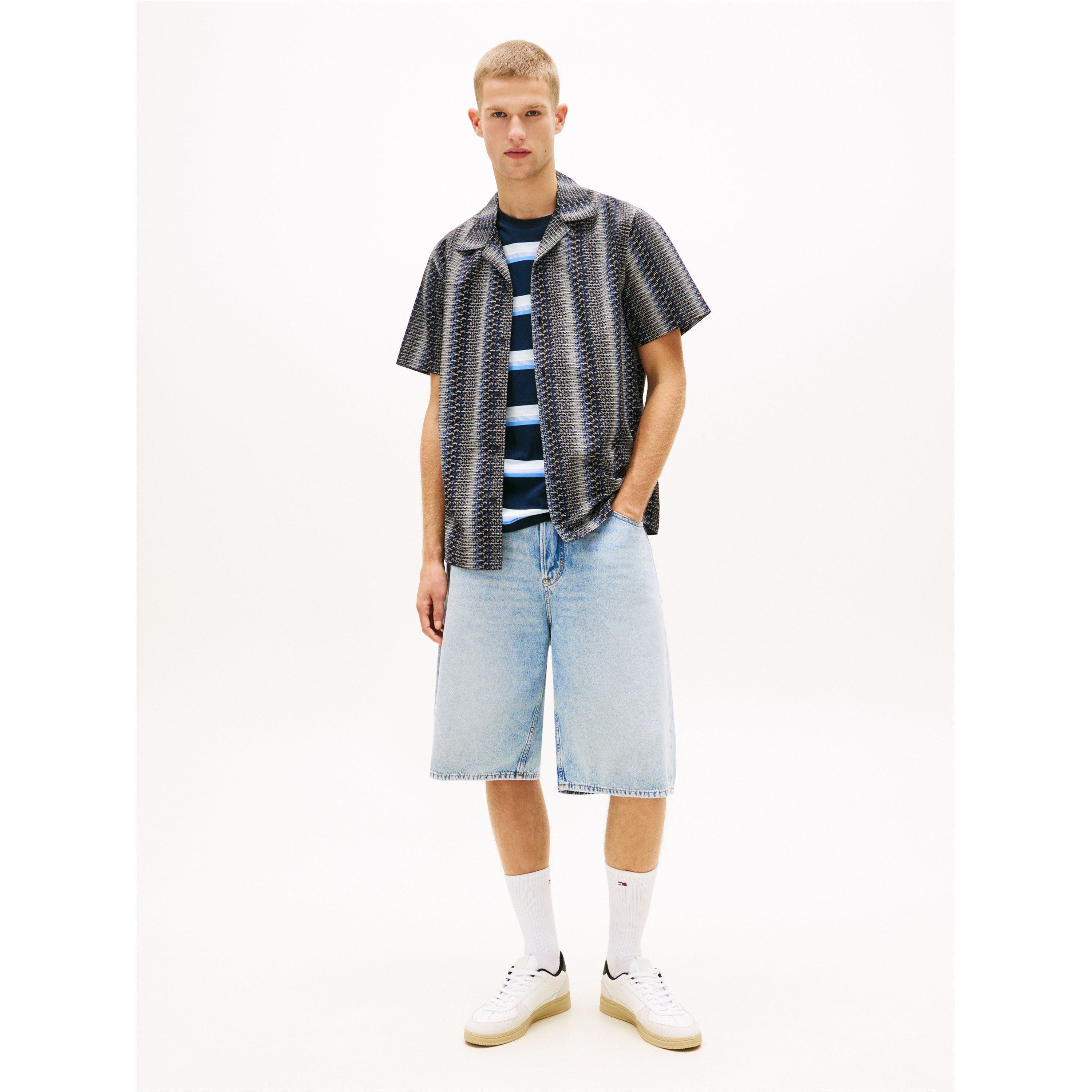 Black Aop - Tommy Jeans - TJ AOP SS Shirt Sn62 - 4