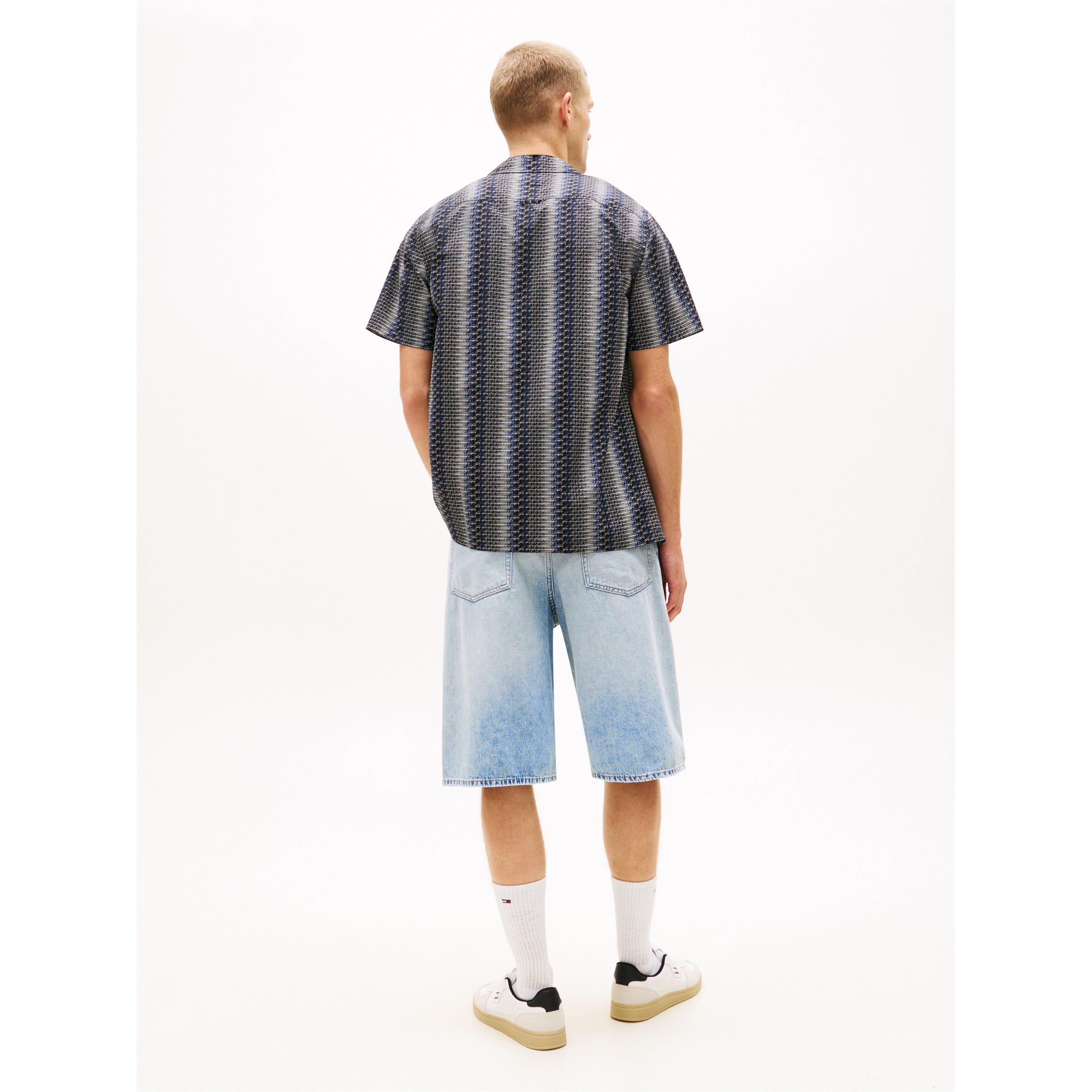 Black Aop - Tommy Jeans - TJ AOP SS Shirt Sn62 - 5