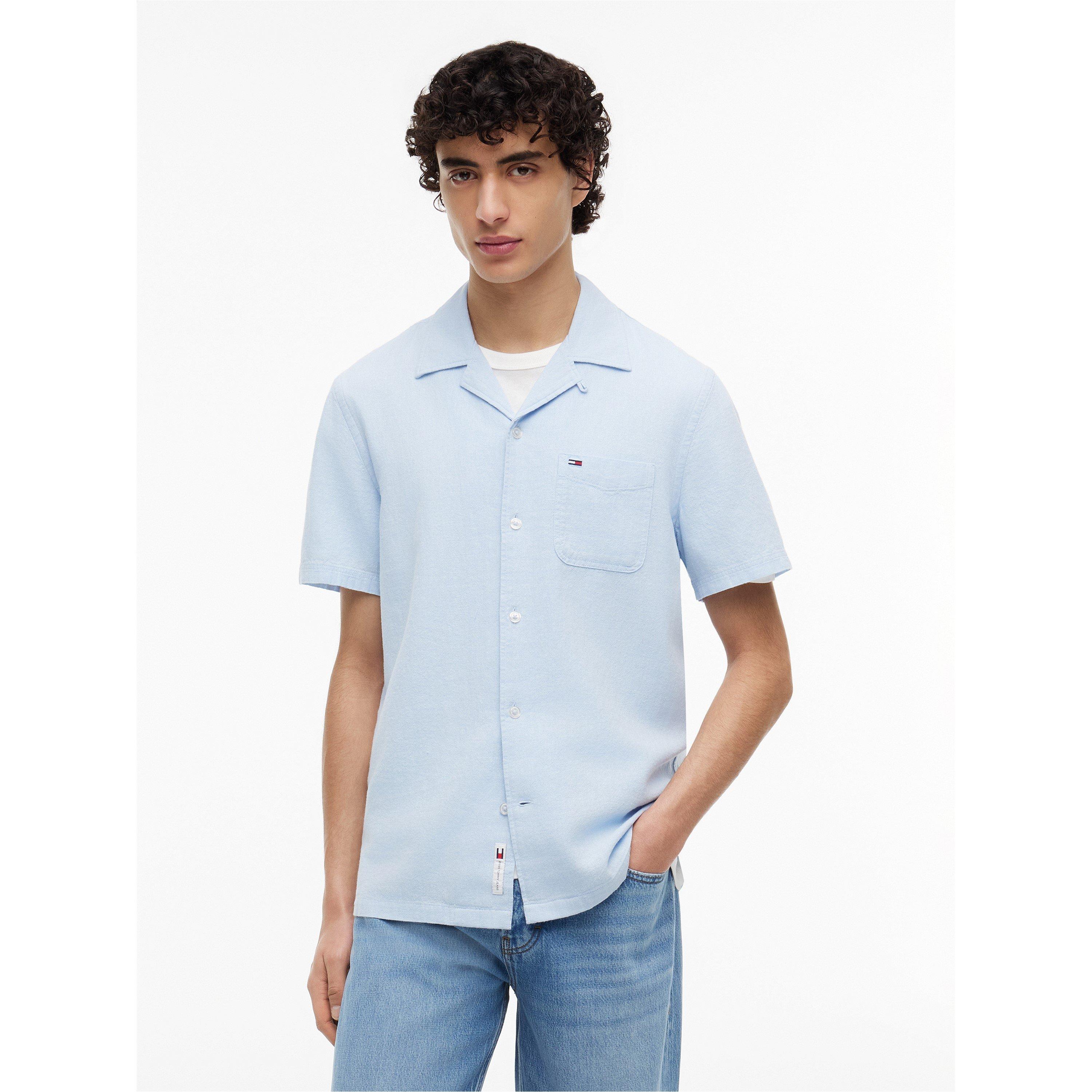 Sweet Blue - Tommy Jeans - Men's Short Sleeve Plain Shirt - 2