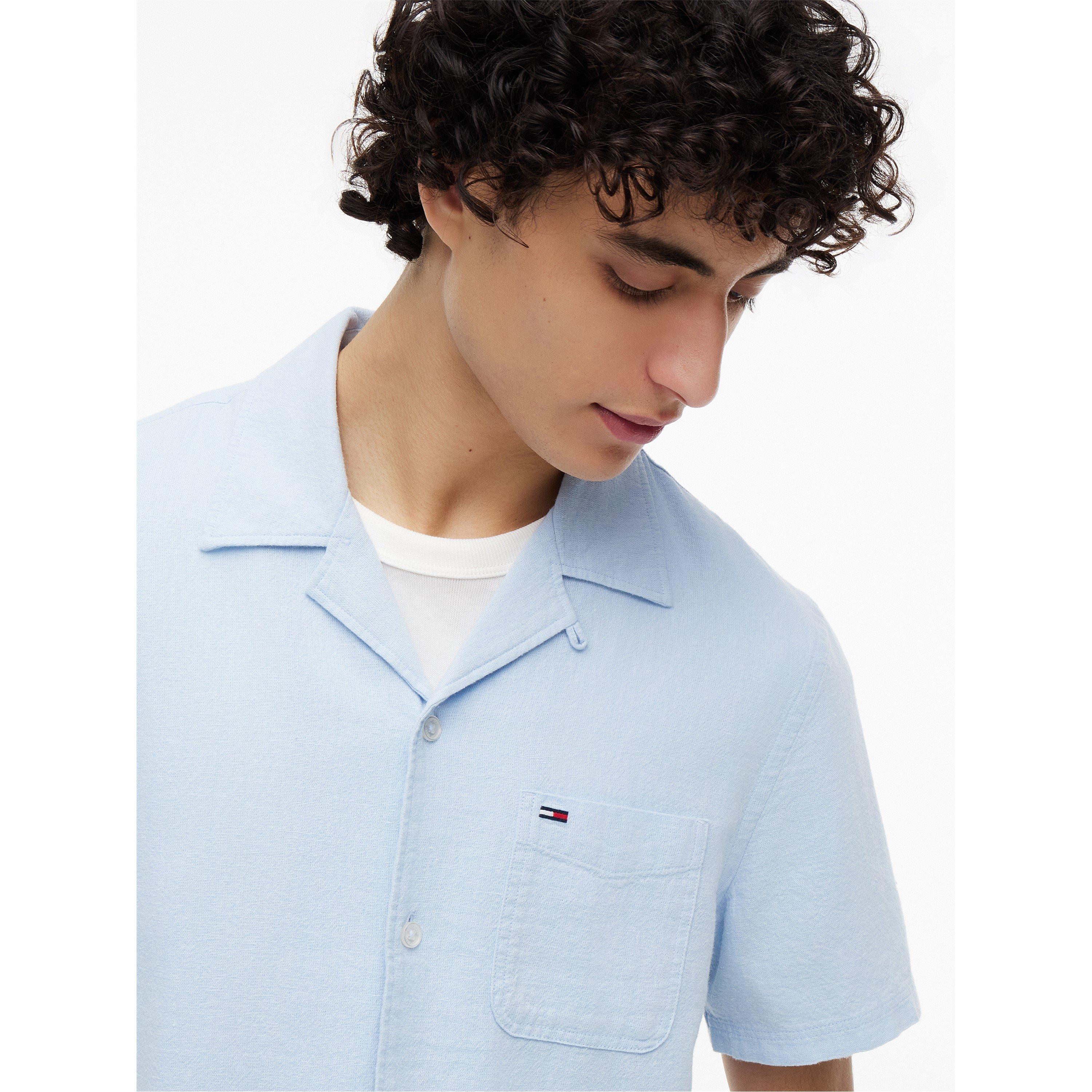 Sweet Blue - Tommy Jeans - Men's Short Sleeve Plain Shirt - 3
