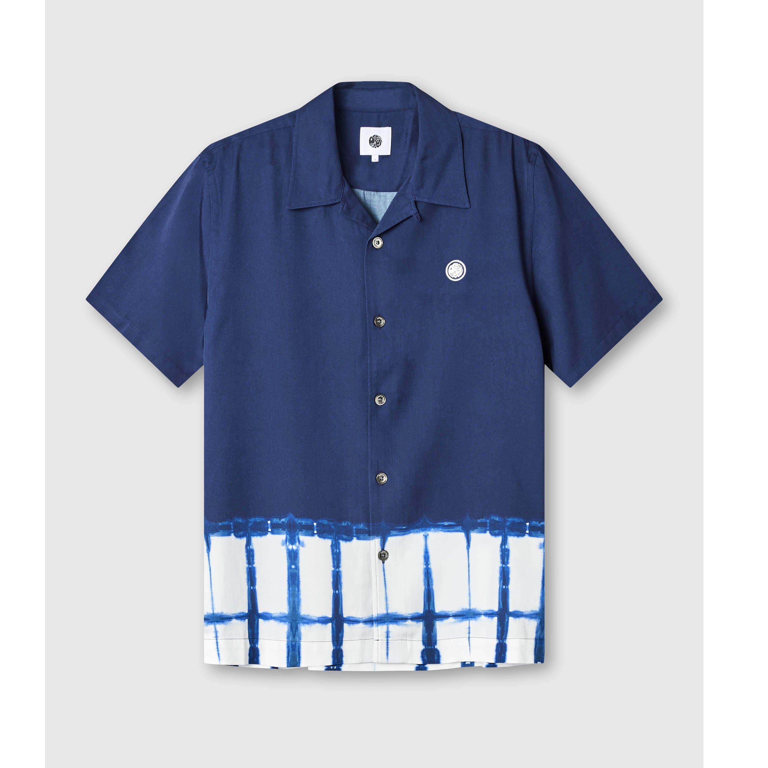 Black Tie Dye Men's Short Sleeve Shirt