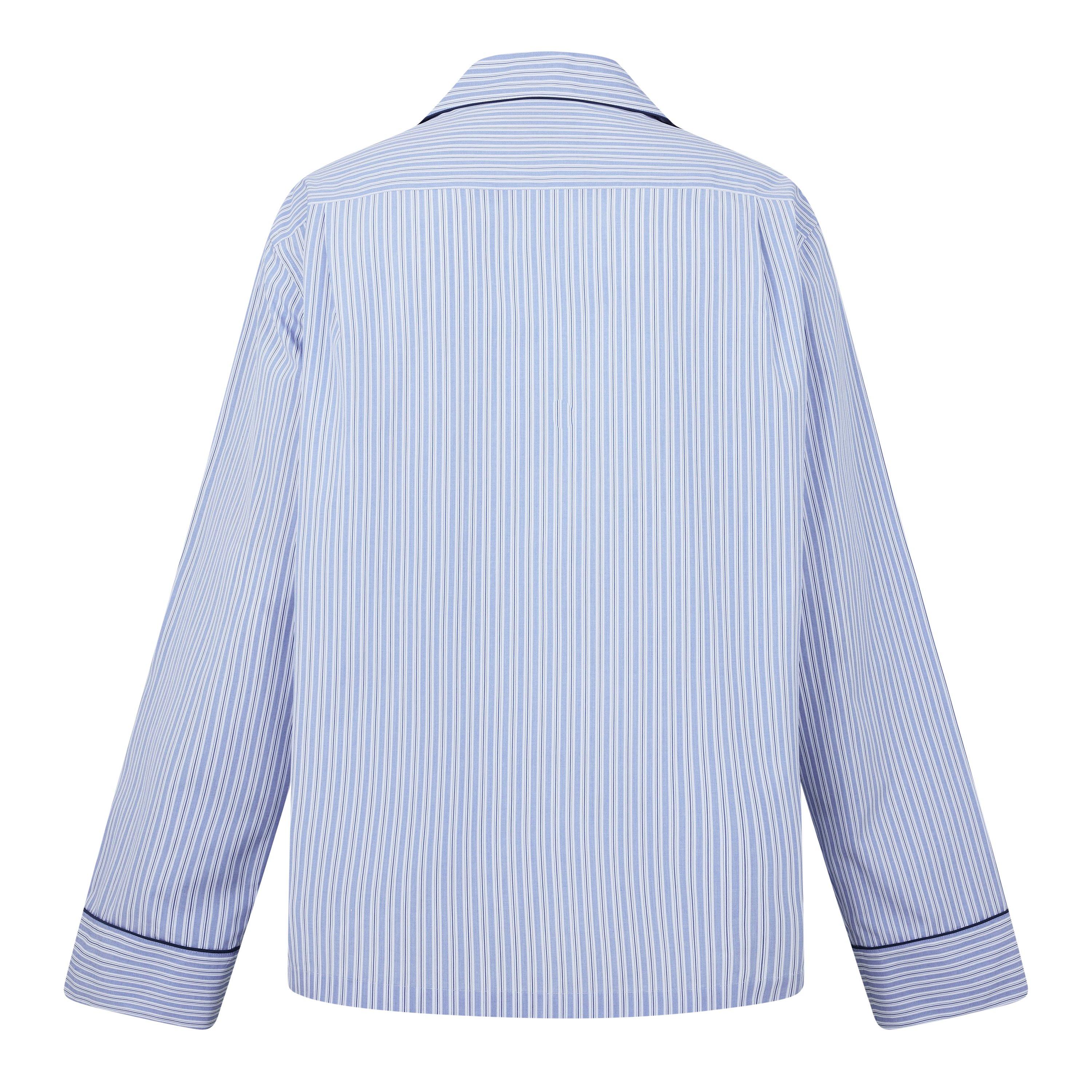 Blue/White - Dolce and Gabbana - DG Stripe LS PJShirt Sn62 - 2