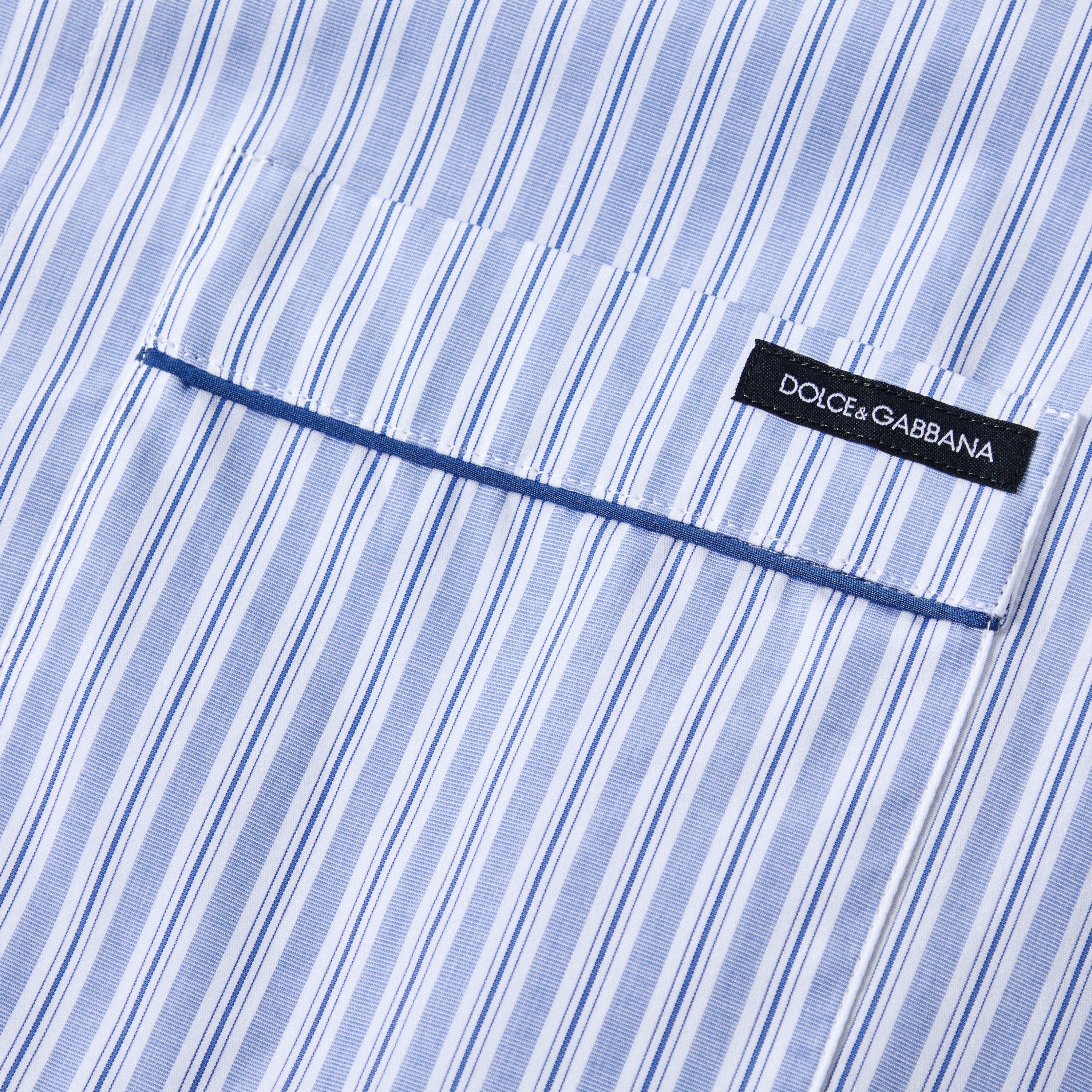 Blue/White - Dolce and Gabbana - DG Stripe LS PJShirt Sn62 - 3