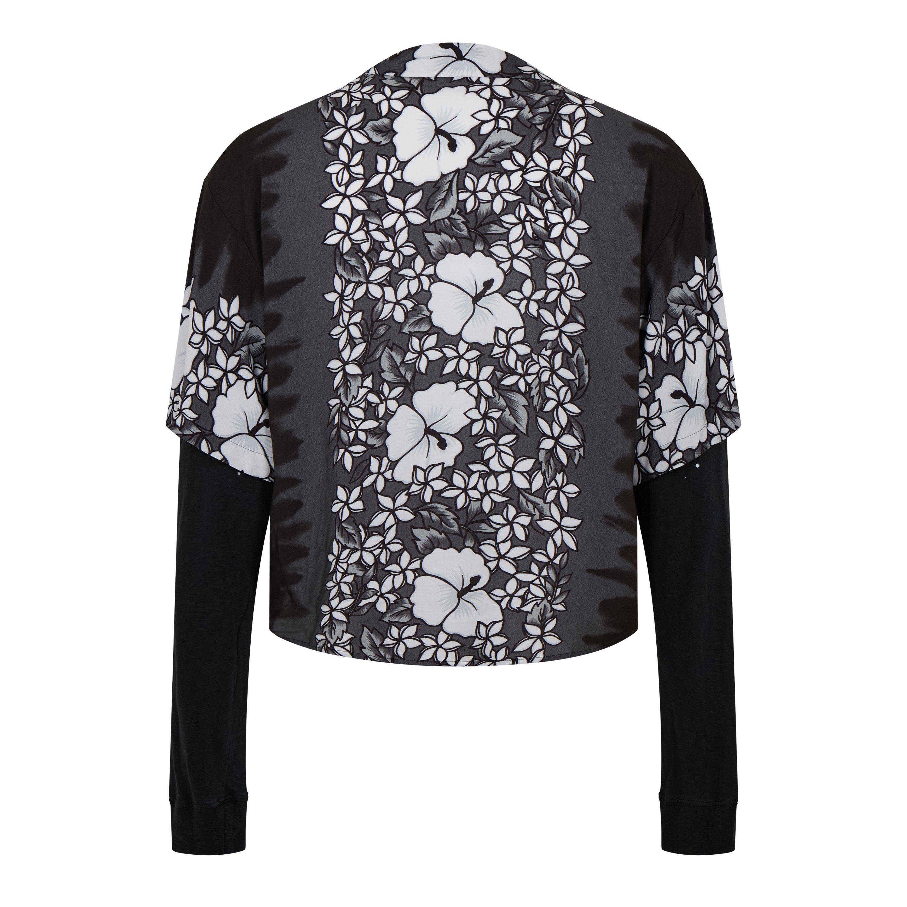 Black and White - DSquared2 - Men's Floral Short-Sleeve Patterned Shirt - 2
