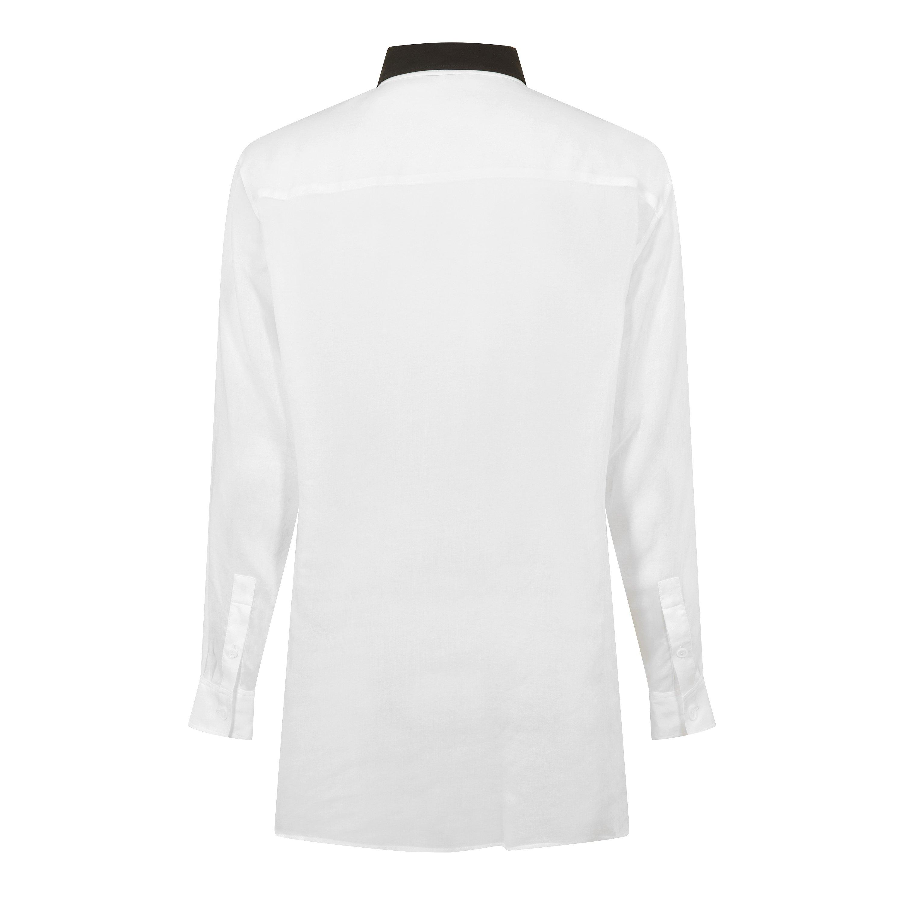 White - Yohji Yamamoto - Men's Long Sleeve Plain Shirt - 2